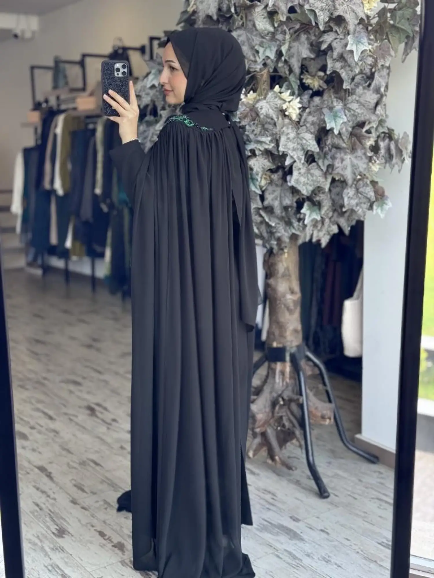 SENNA Reneta Pelerinli (Çıkartılabilir) Tesettür Abiye Dress SD30111