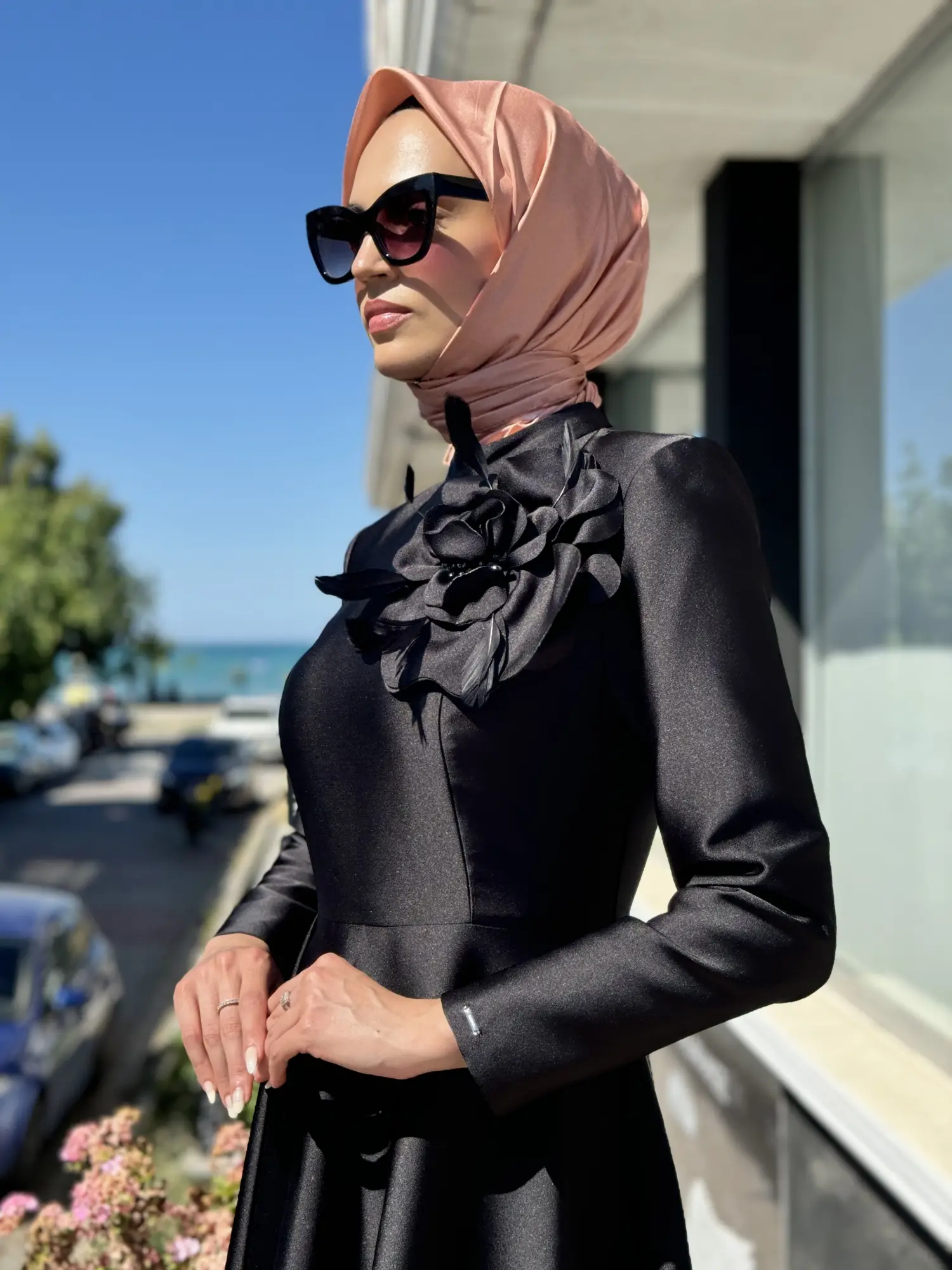 SENNA Rosebud Dress Tesettür Abiye SD30001