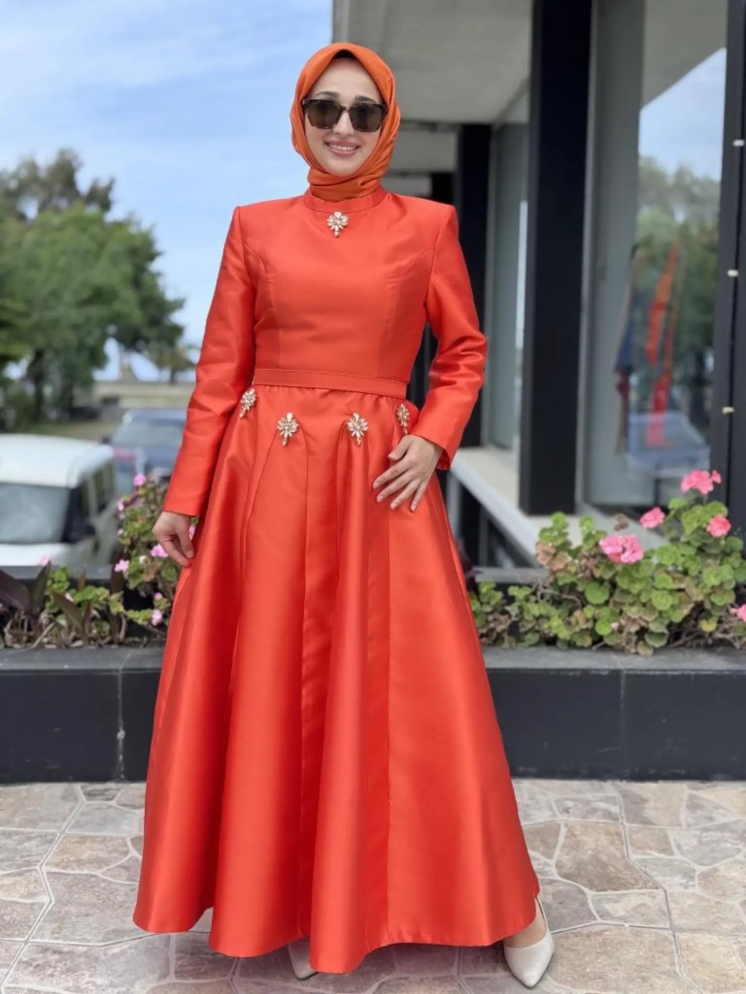 SENNA Scarlet Tesettür Abiye Dress SD2530003