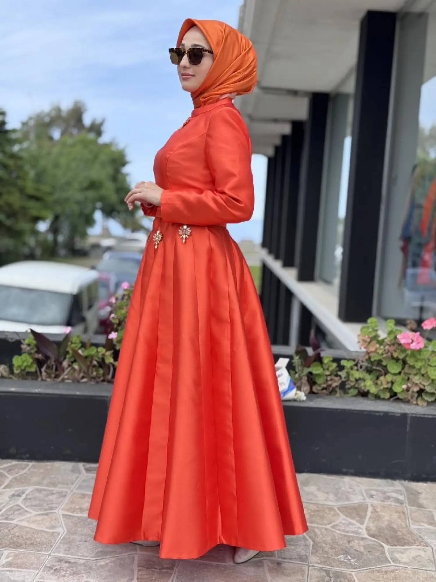 SENNA Scarlet Tesettür Abiye Dress SD2530003