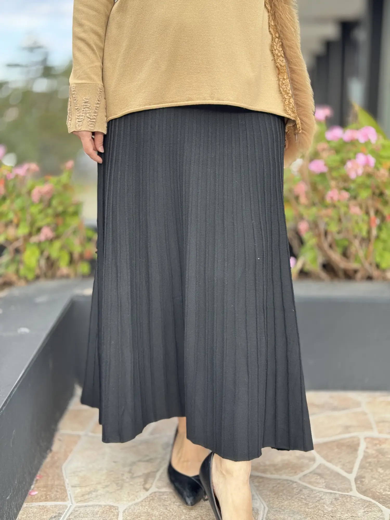 Tığ Triko A Form Triko Etek  ETK21978