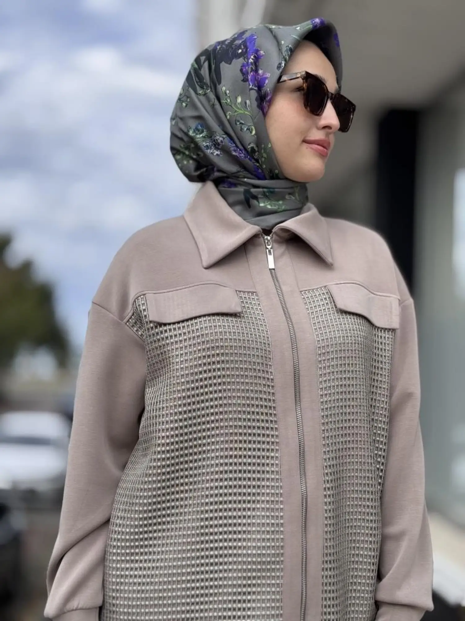 Tığ Triko File Kaplamalı Pantolonlu Takım TKM5007