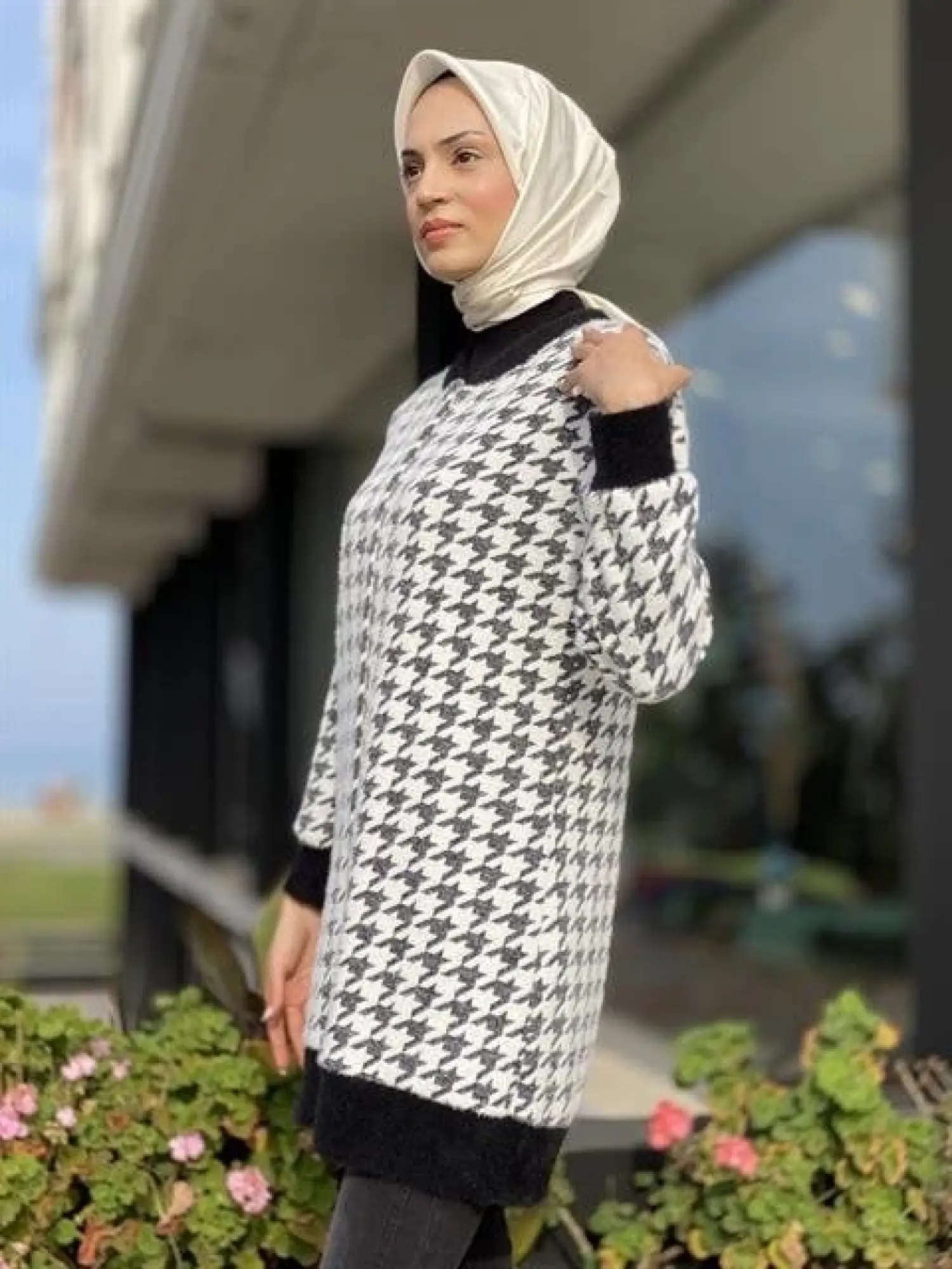 Tığ Triko Kazayaklı Bomber Yaka Hırka HRK1537