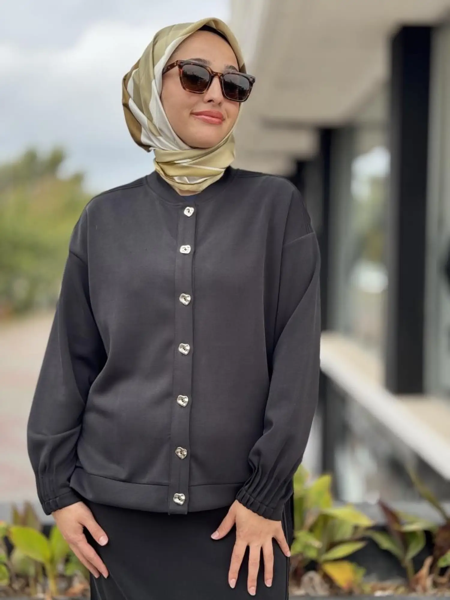 Tığ Triko Nervür Detaylı Etekli Takım TKM5029