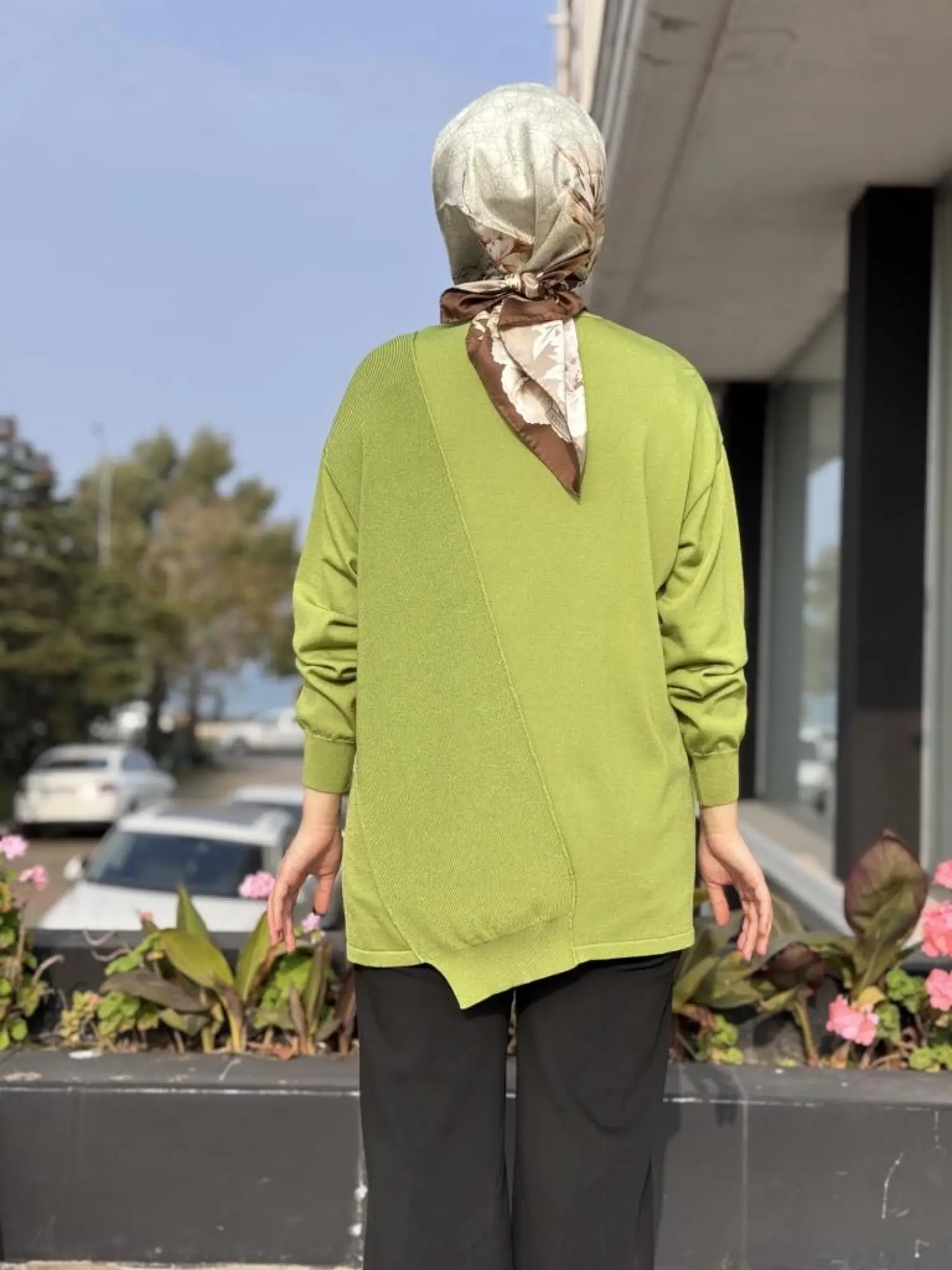 Tığ Triko Örgü Detaylı Rayon Tunik TNK21872