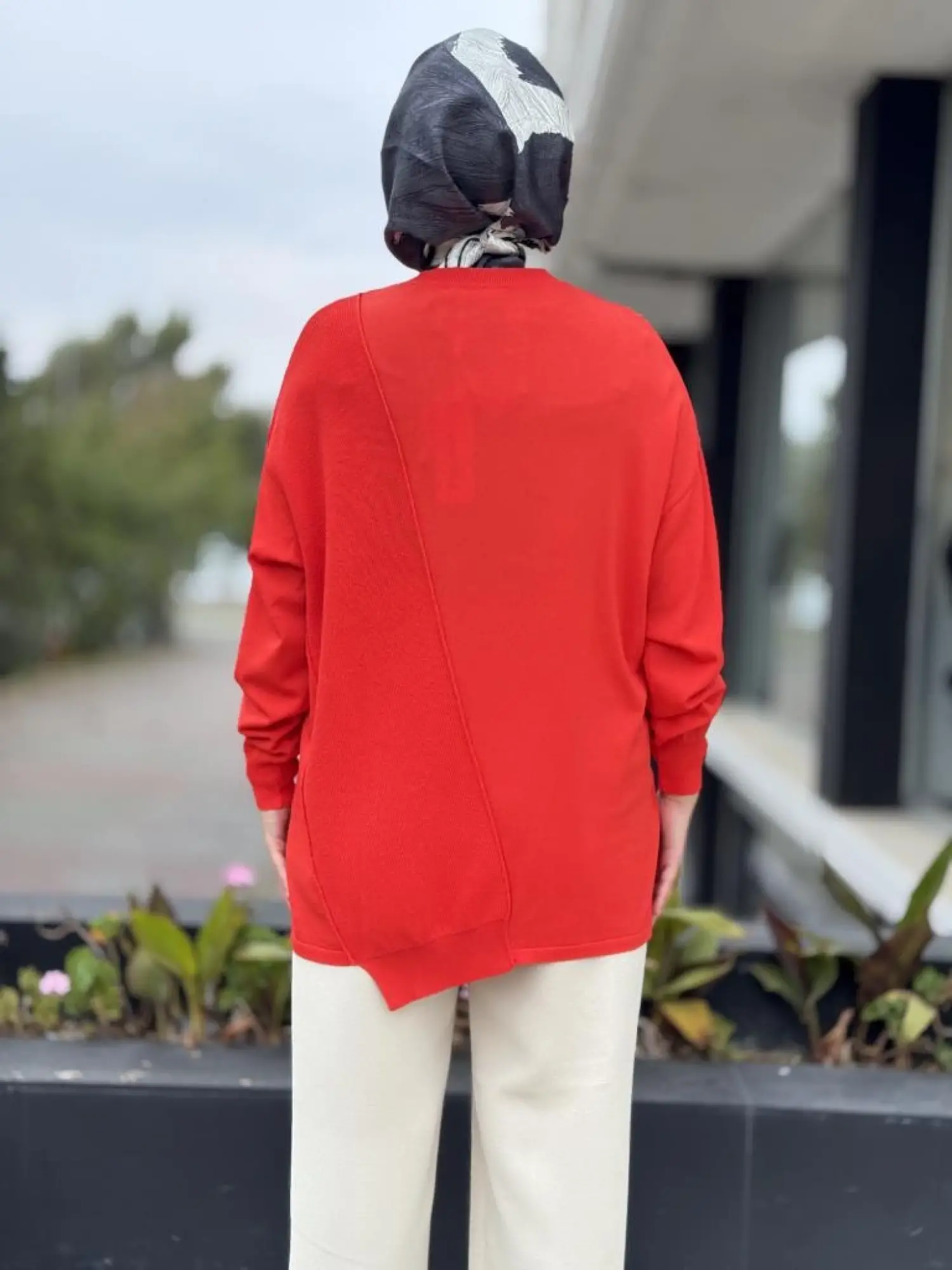 Tığ Triko Örgü Detaylı Rayon Tunik TNK21872