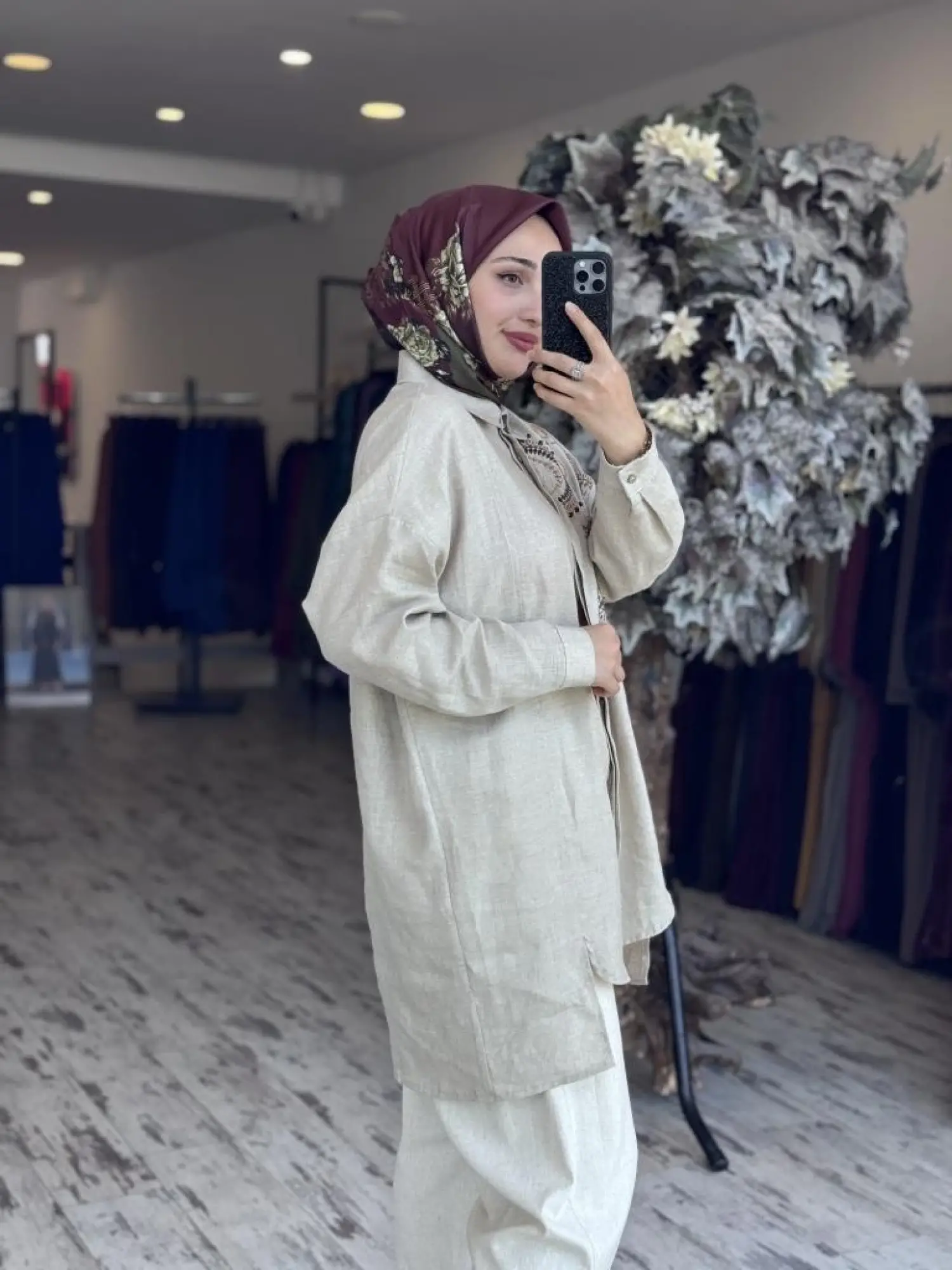 Tığ Triko Robası İşlemeli Gömlek GML3080