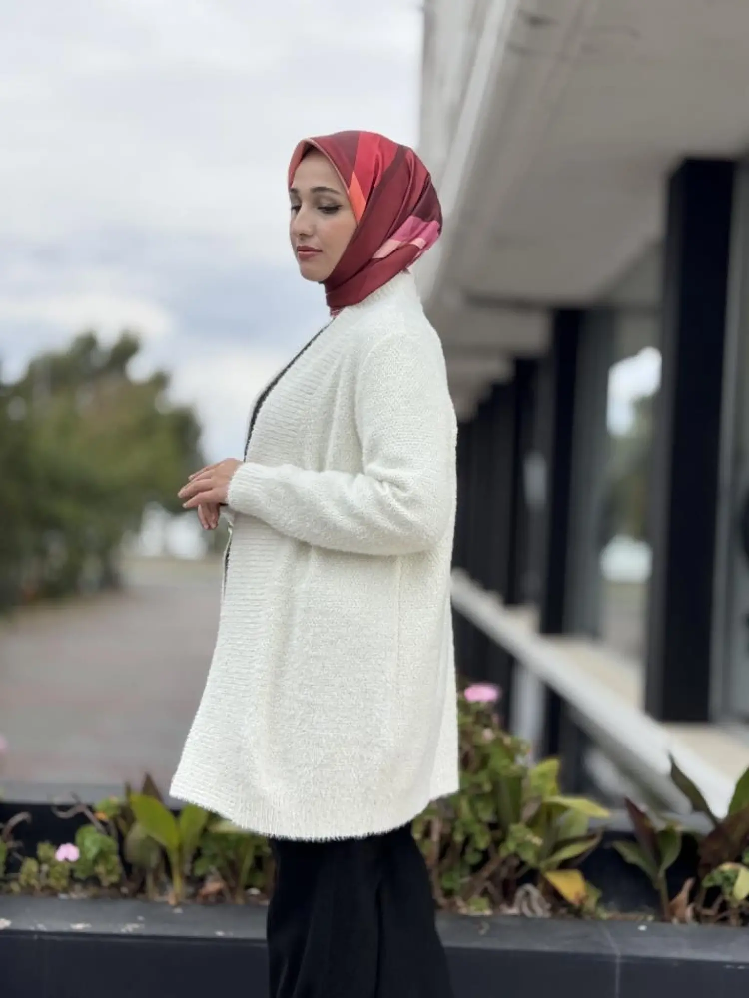 Tığ Triko Sim Detaylı Hırka HRK21686