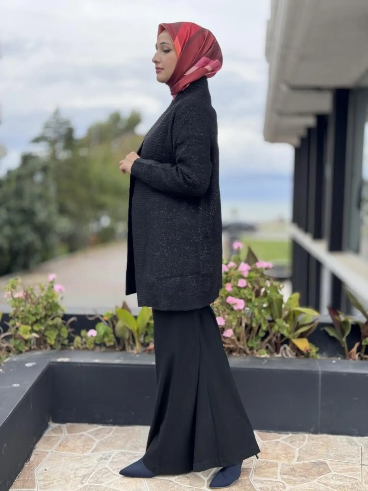 Tığ Triko Sim Detaylı Hırka HRK21686