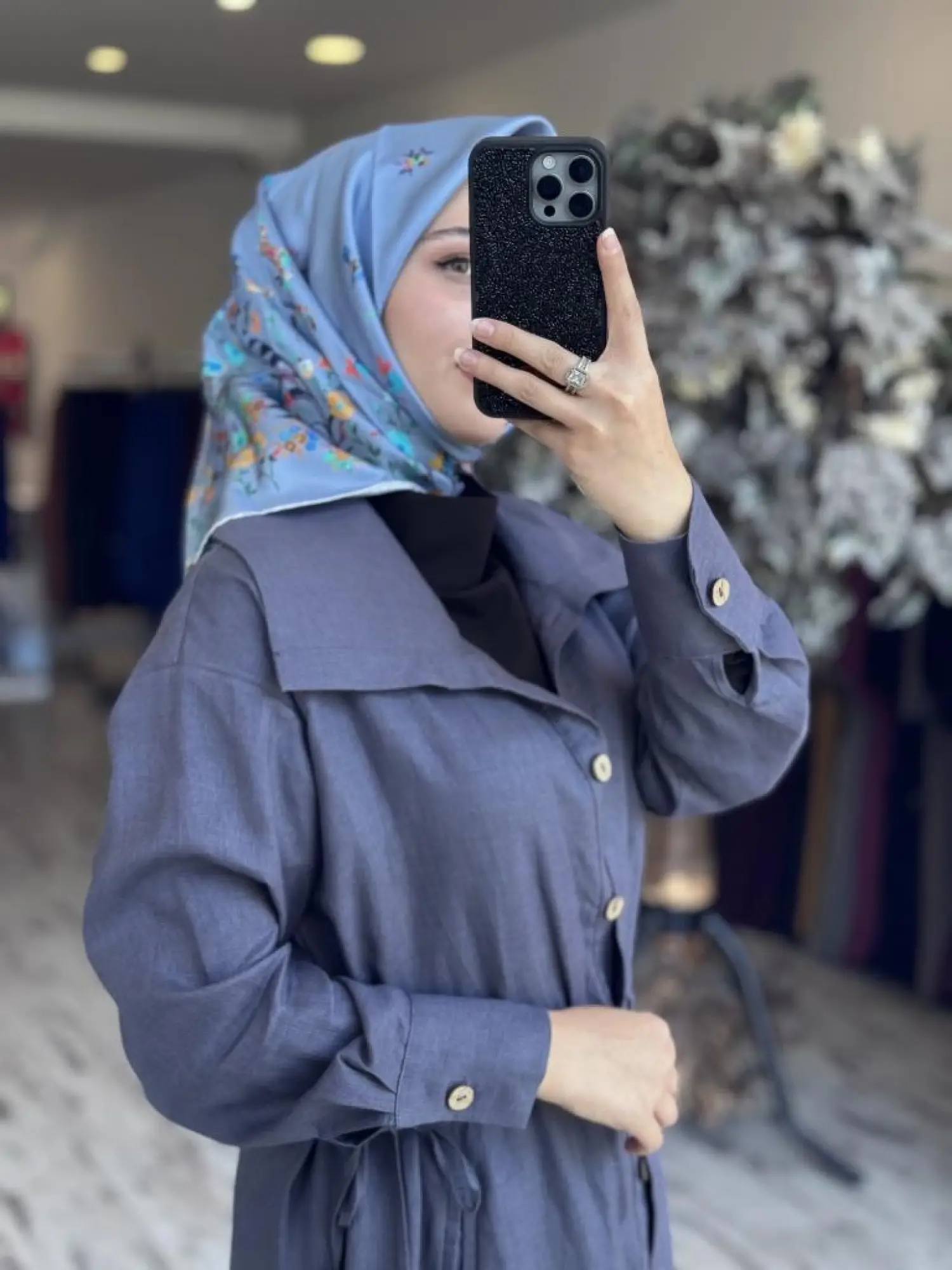 Tığ Triko Sırt Nakış ve Boncuk Detaylı Kap KAP3082