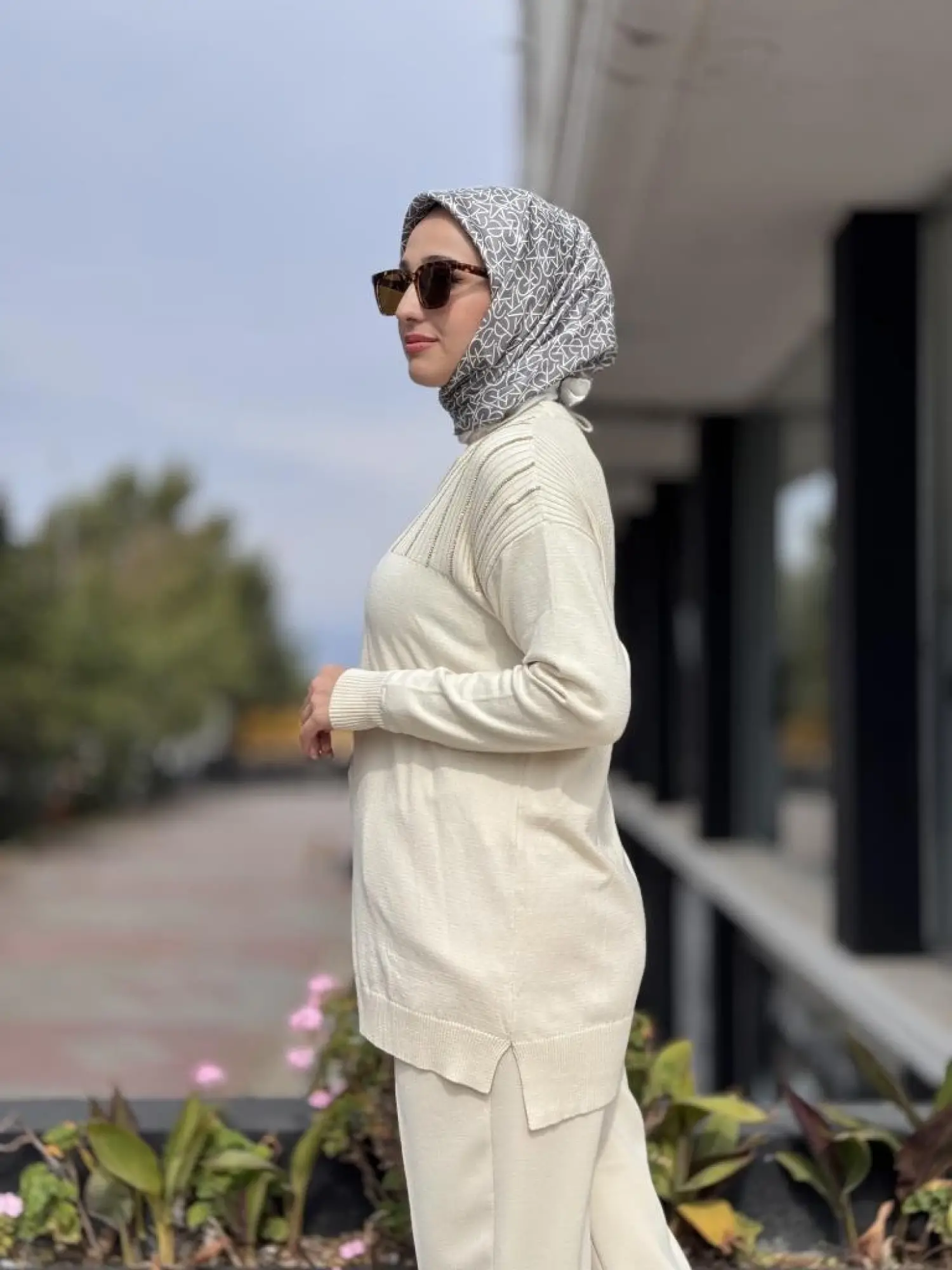 Tığ Triko Taş Detaylı Triko Tunik TNK21739