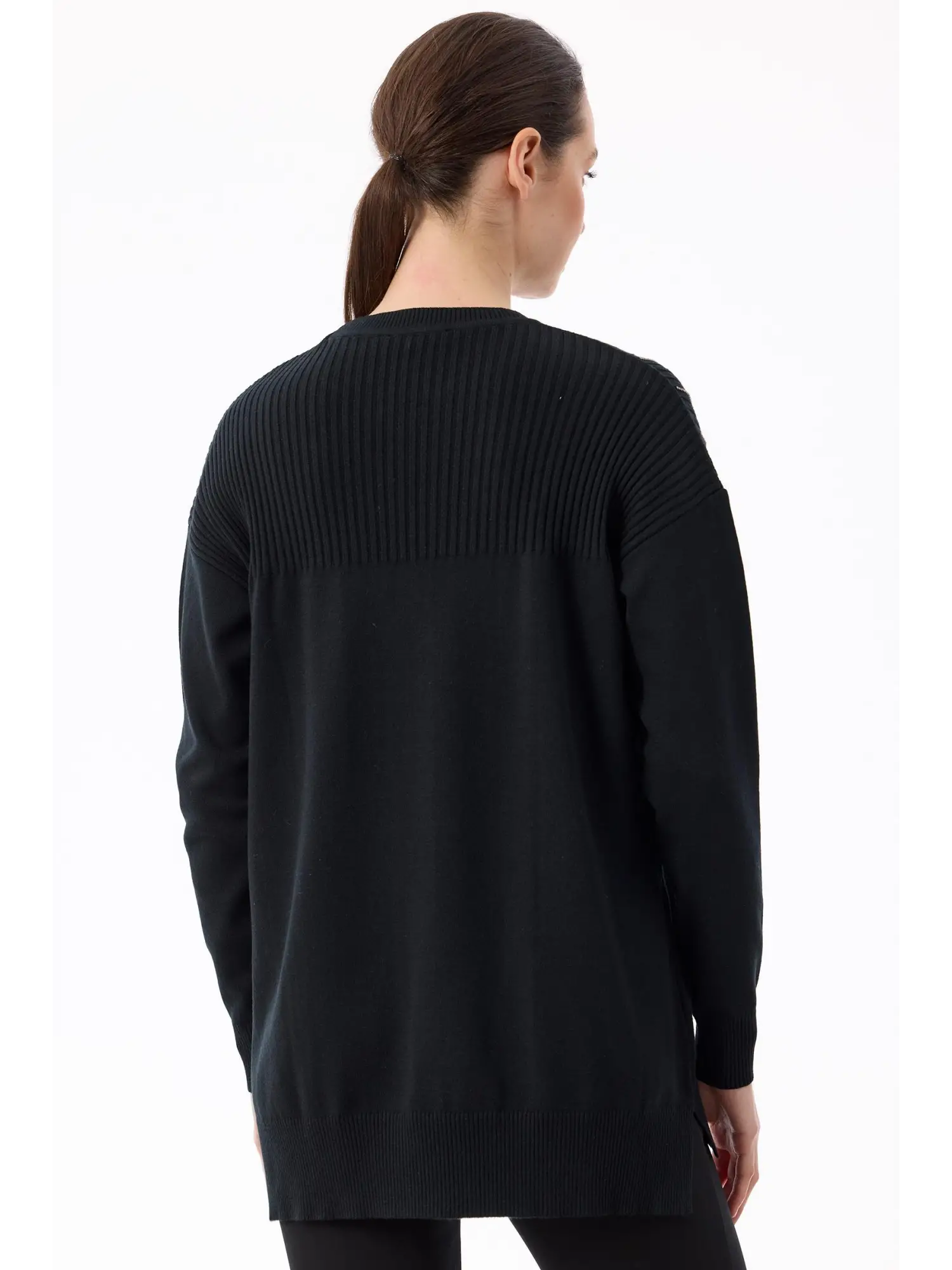 Tığ Triko Taş Detaylı Triko Tunik TNK21739