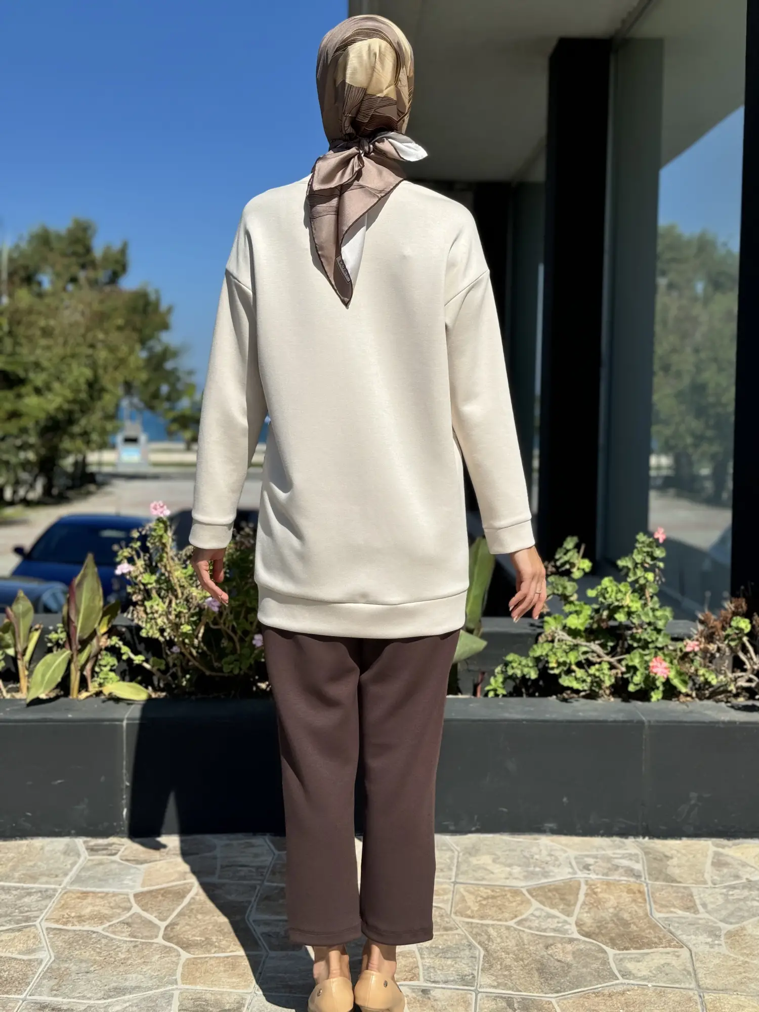 Tığ Triko Taş İşlemeli Spor Tunik TKM1971