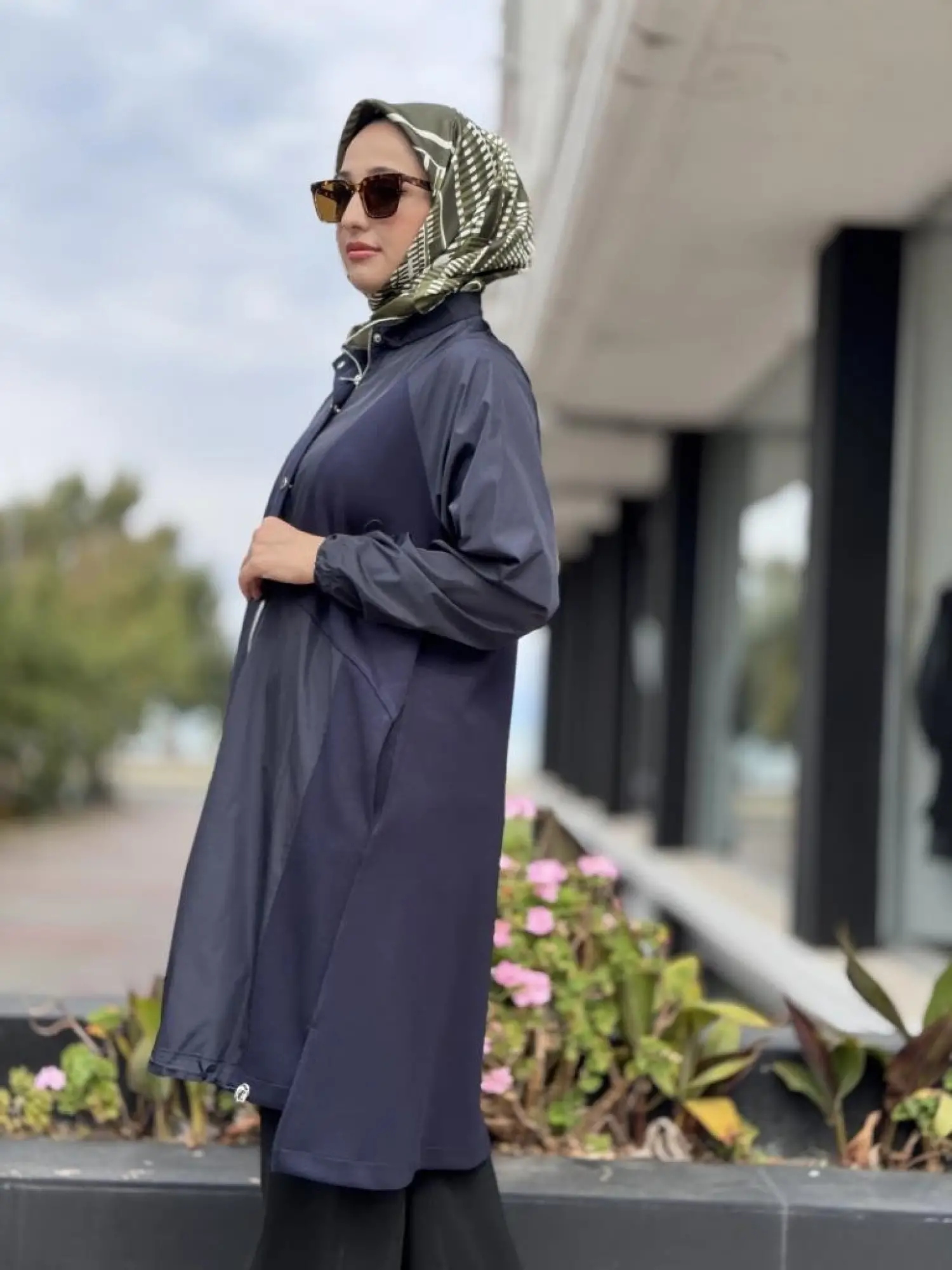 Tığ Triko Teknik Kumaş Kombinli Fermuar Detaylı Kap KAP20004