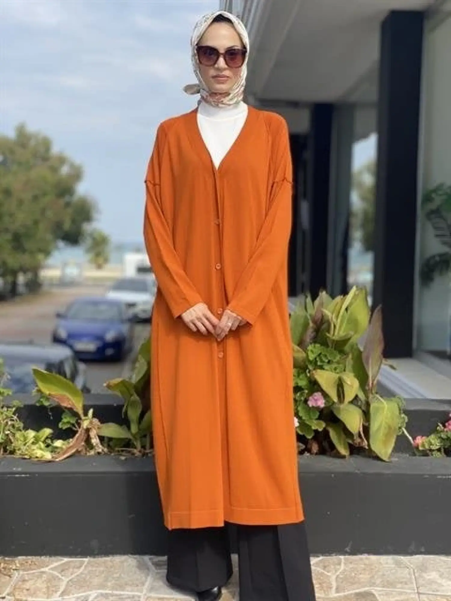 Tığ Triko Ters Dikiş Detaylı Rayon Hırka HRK21468