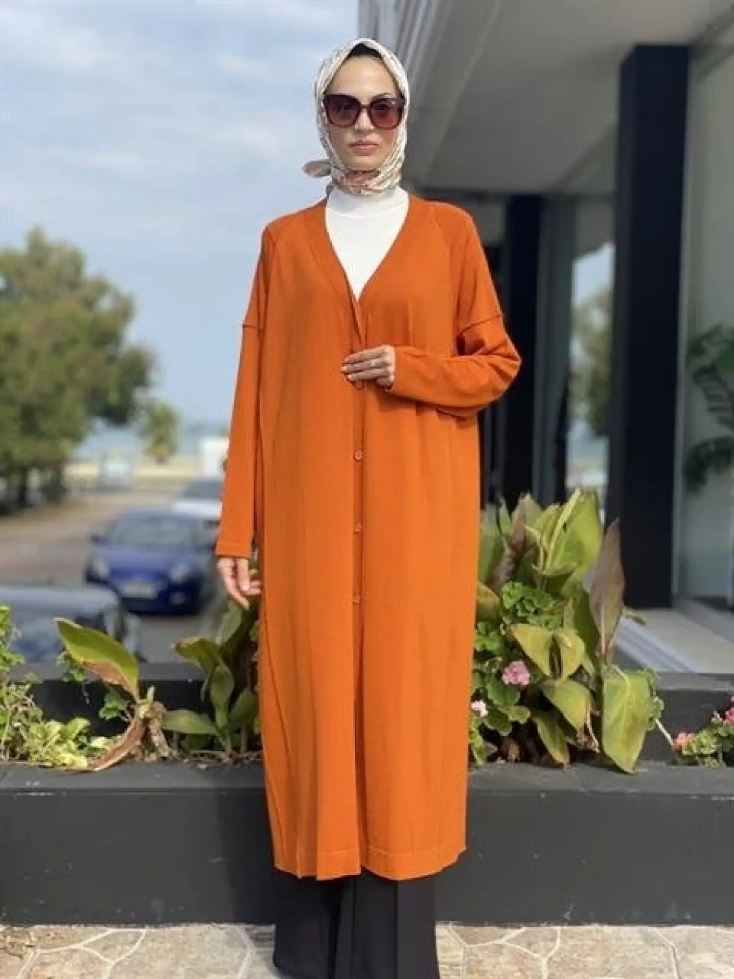 Tığ Triko Ters Dikiş Detaylı Rayon Hırka HRK21468