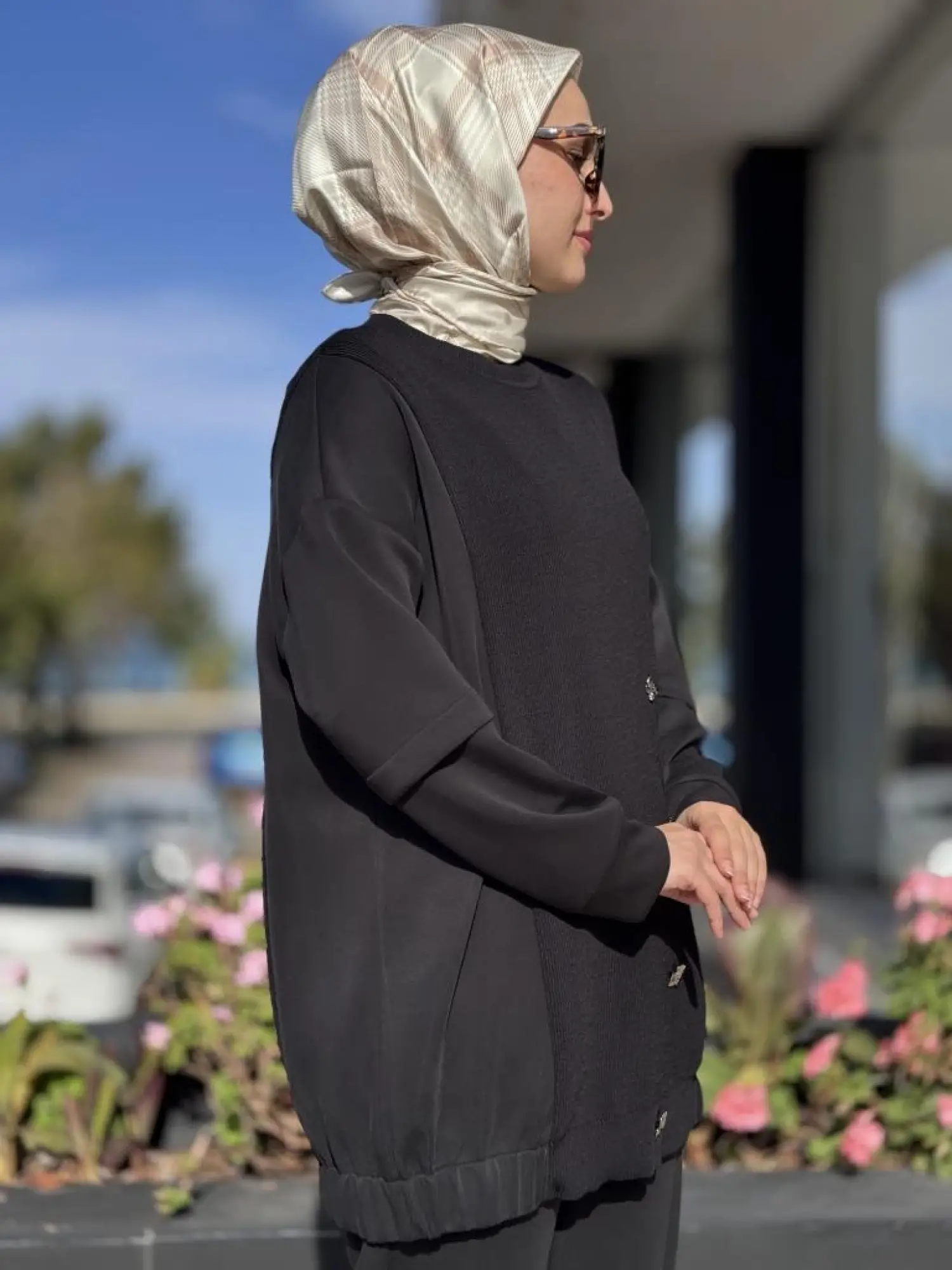 Tığ Triko Triko Kombinli Tunik Pantolon Takım TKM5041