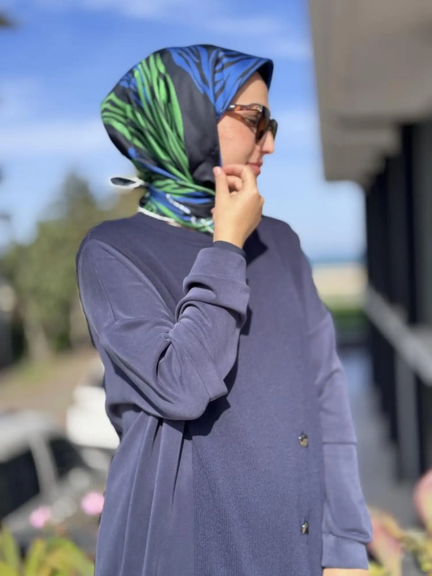 Tığ Triko Triko Kombinli Tunik Pantolon Takım TKM5041