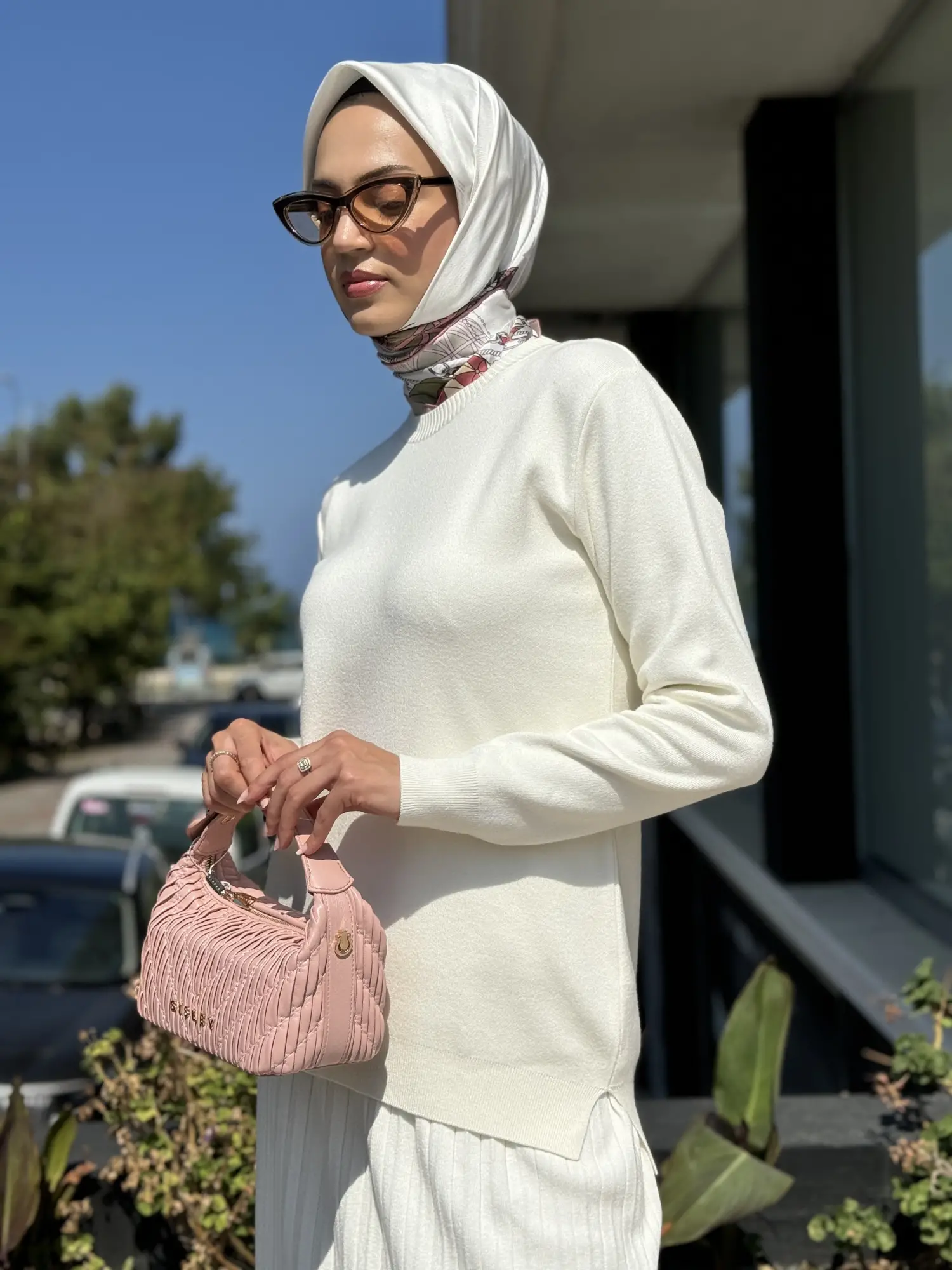 Tığ Triko Tunik Pileli Etekli Takım TKM21623