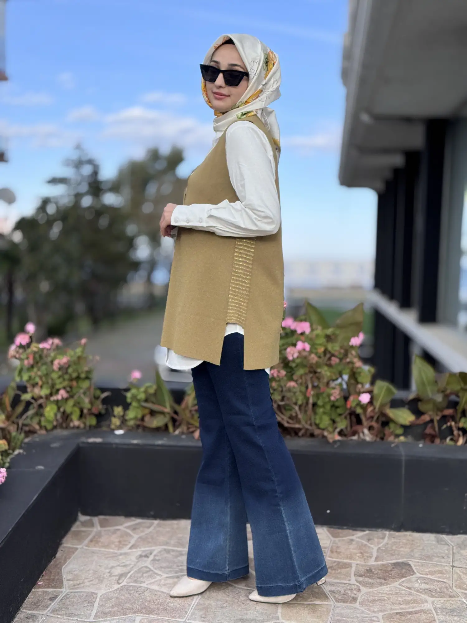 Tığ Triko V Yaka Rayon Süveter SVT21939