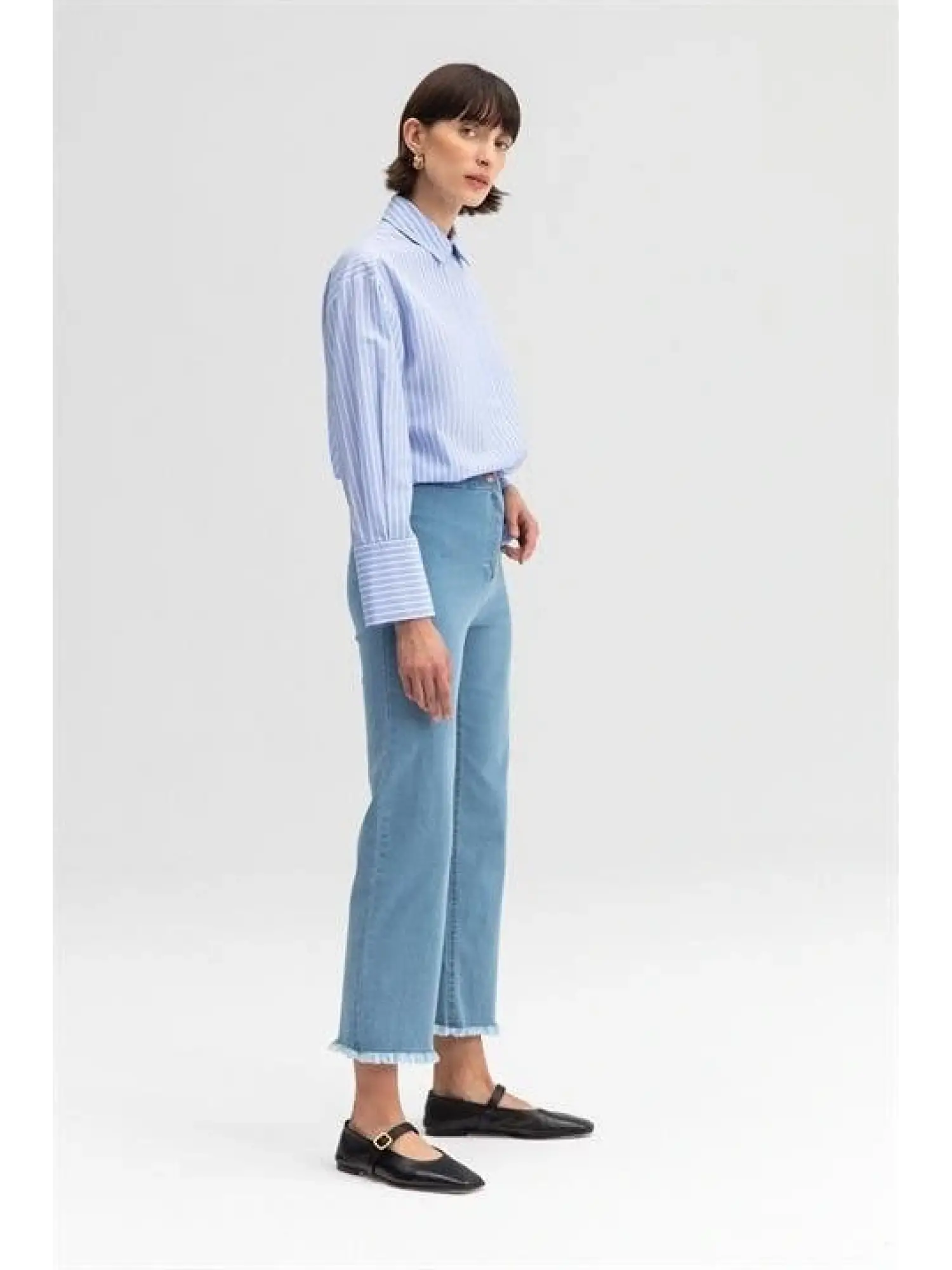 TOUCHE PAÇASI PÜSKÜLLÜ DENIM PANTOLON 23S1X046