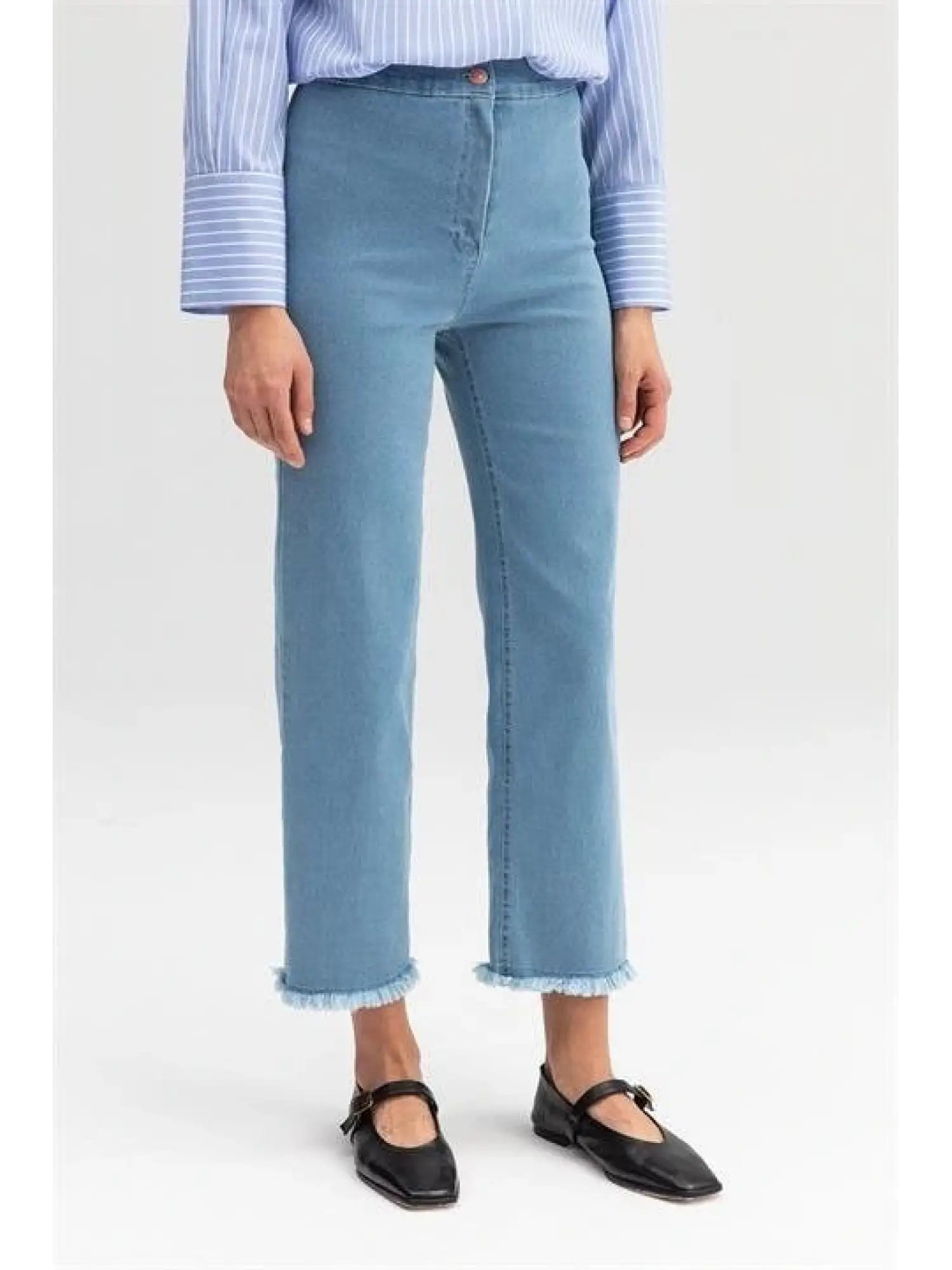 TOUCHE PAÇASI PÜSKÜLLÜ DENIM PANTOLON 23S1X046