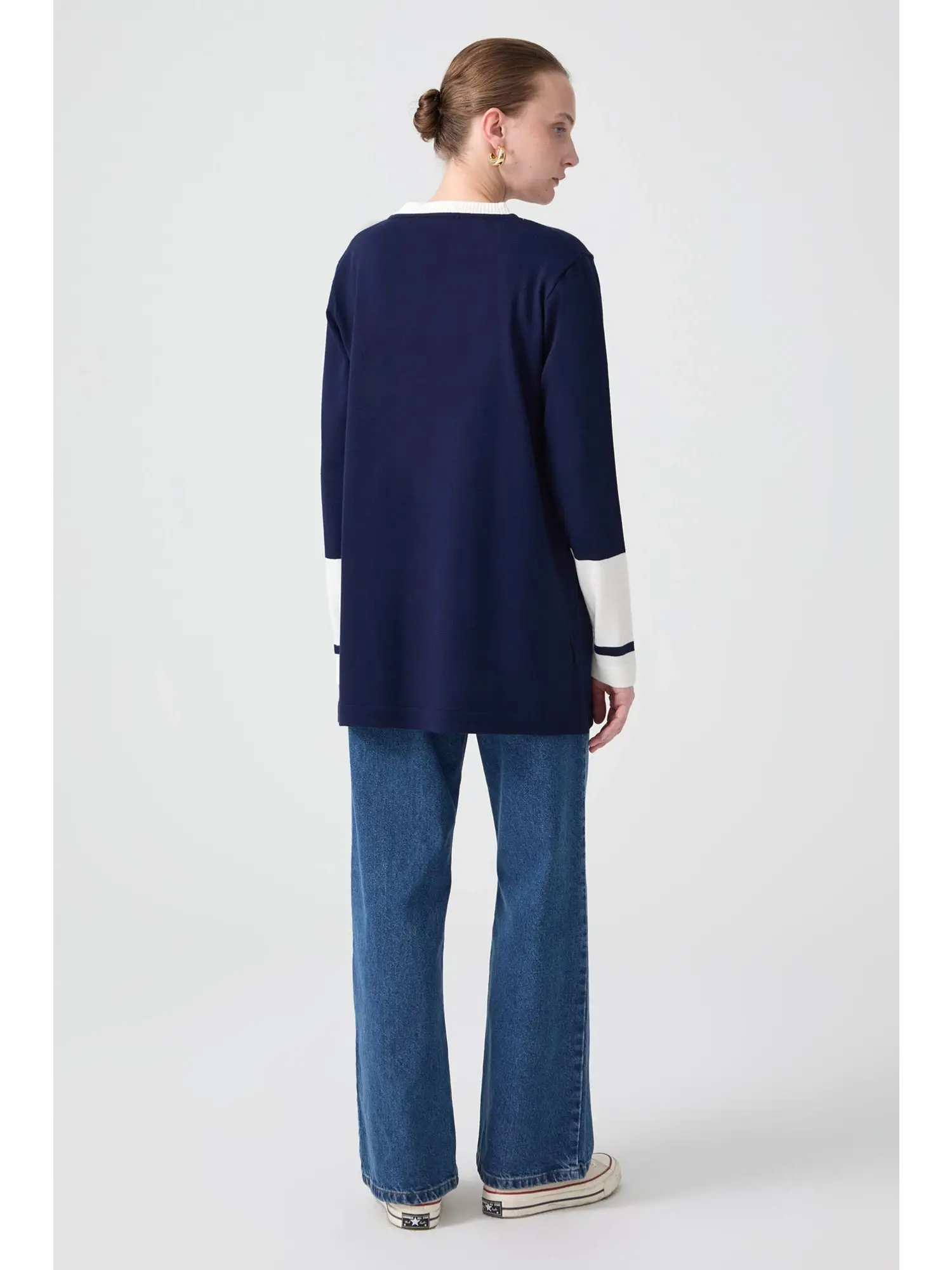 Touche Yırtmaç Detaylı Triko Tunik 24F1XD005