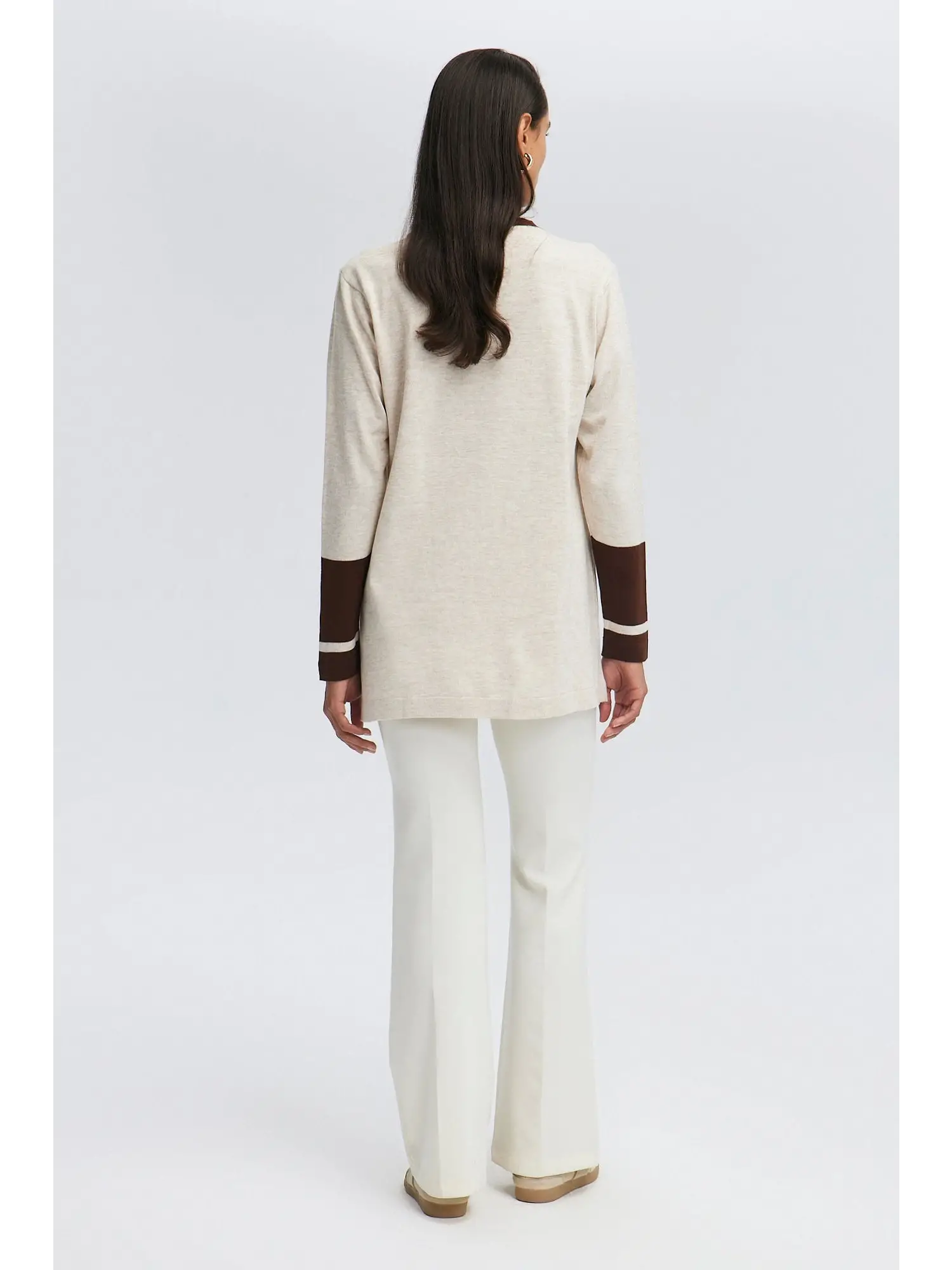 Touche Yırtmaç Detaylı Triko Tunik 24F1XD005