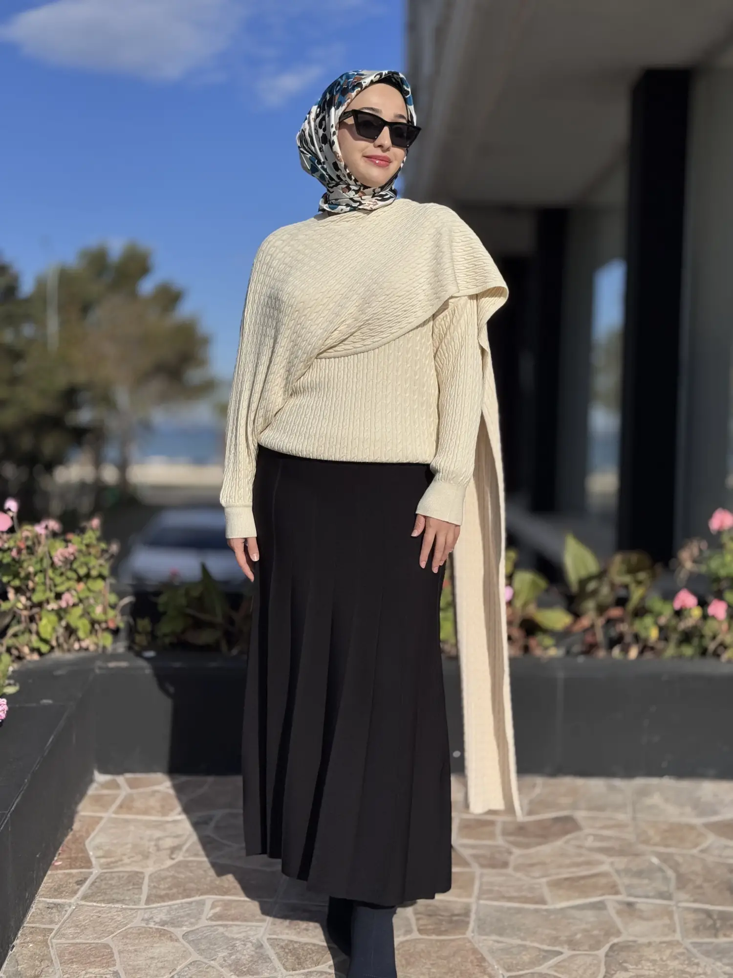 Triko Pliseli Rayon Etek  ETK21976