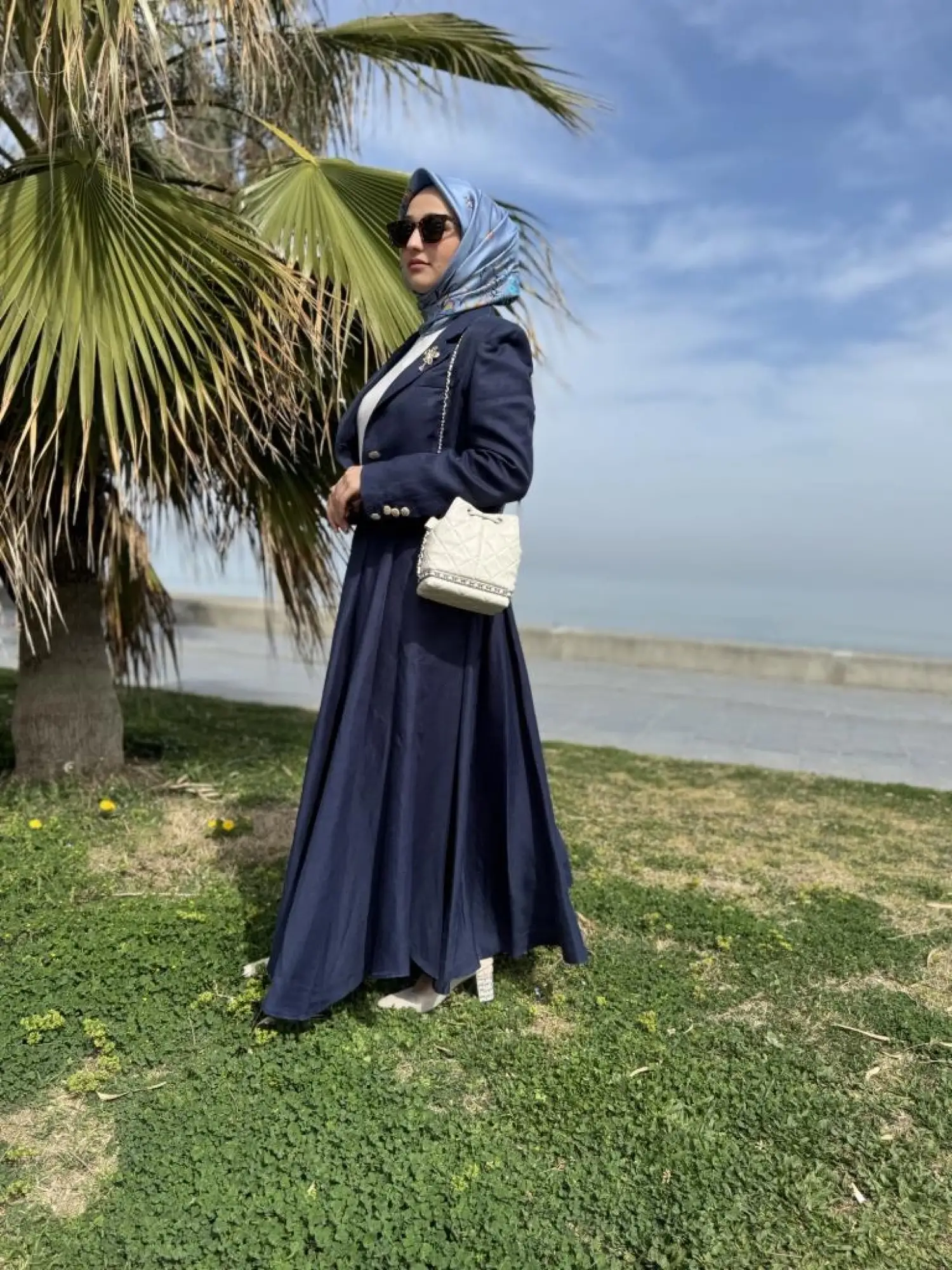 Vuu Crop Ceket Kloş Etek Takım 25SSV3014