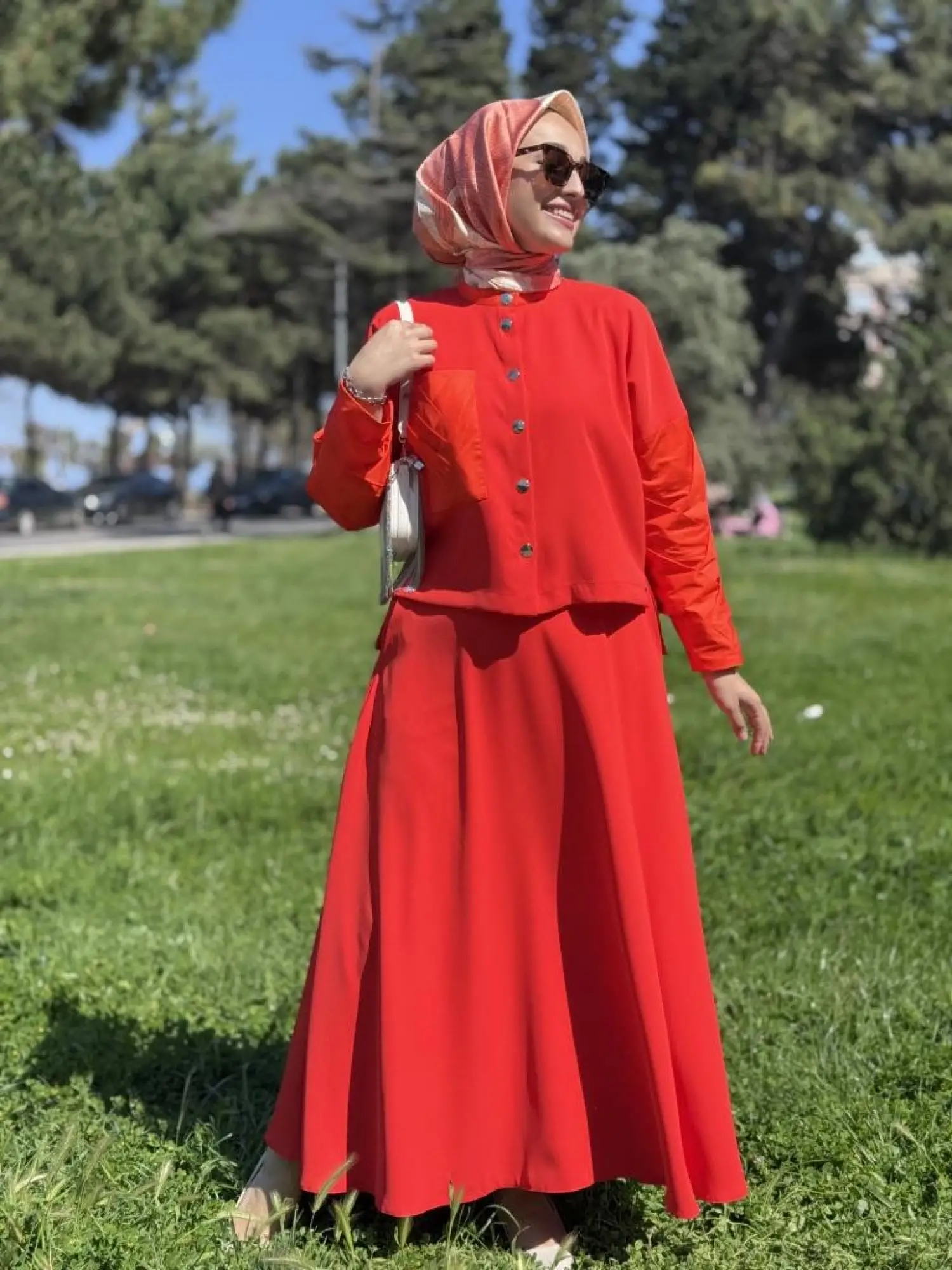 Vuu Hakim Yaka Drape Detaylı Gömlek Etek Takım 25SSVB1024