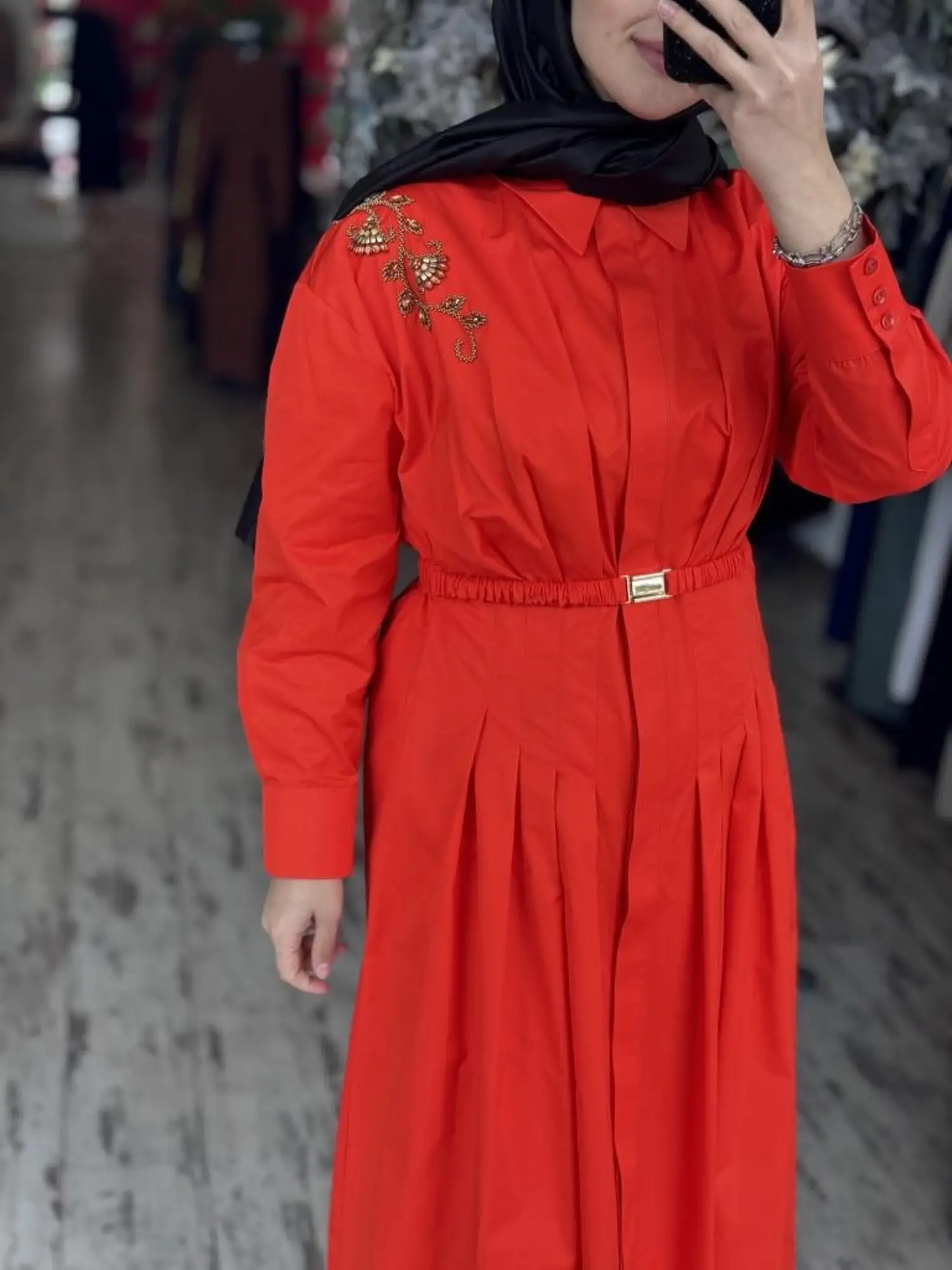 Vuu Koton Önü Pileli Elbise 25SSV4010