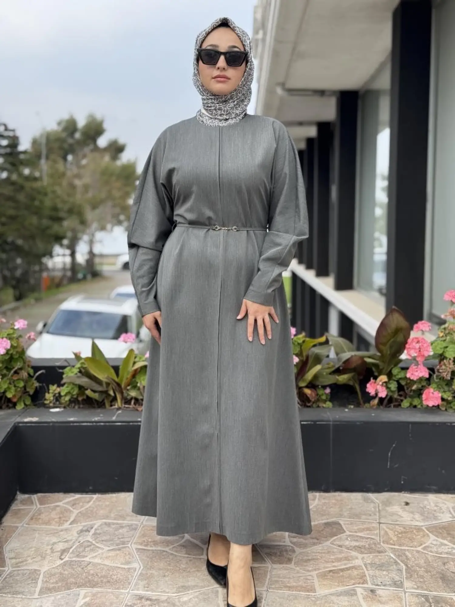 Vuu Önü Flotolu Elbise