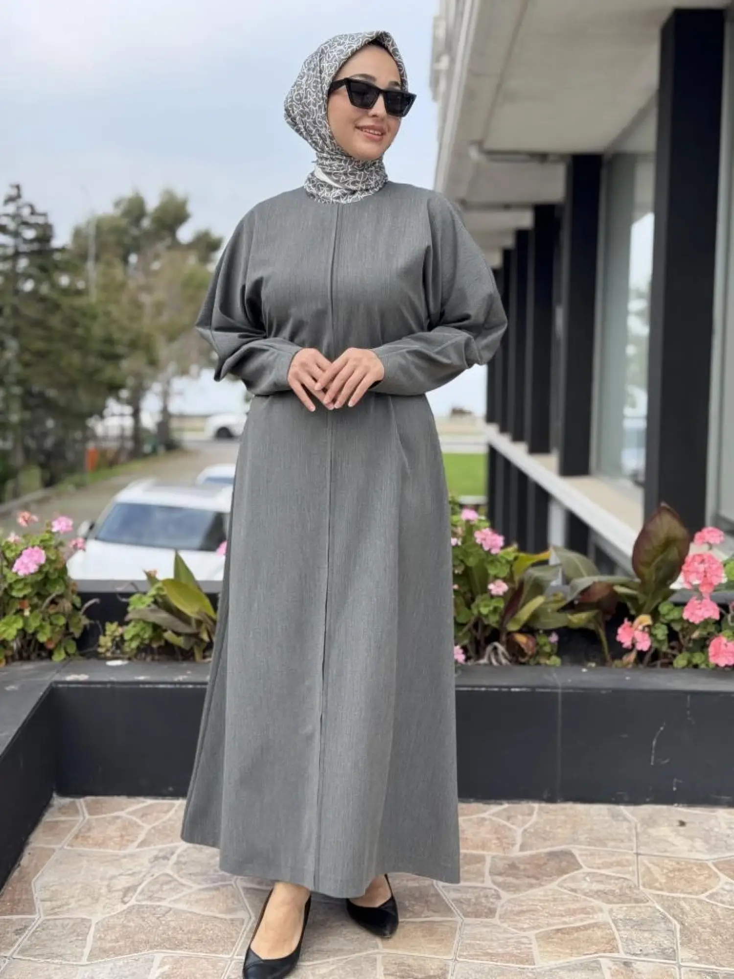 Vuu Önü Flotolu Elbise