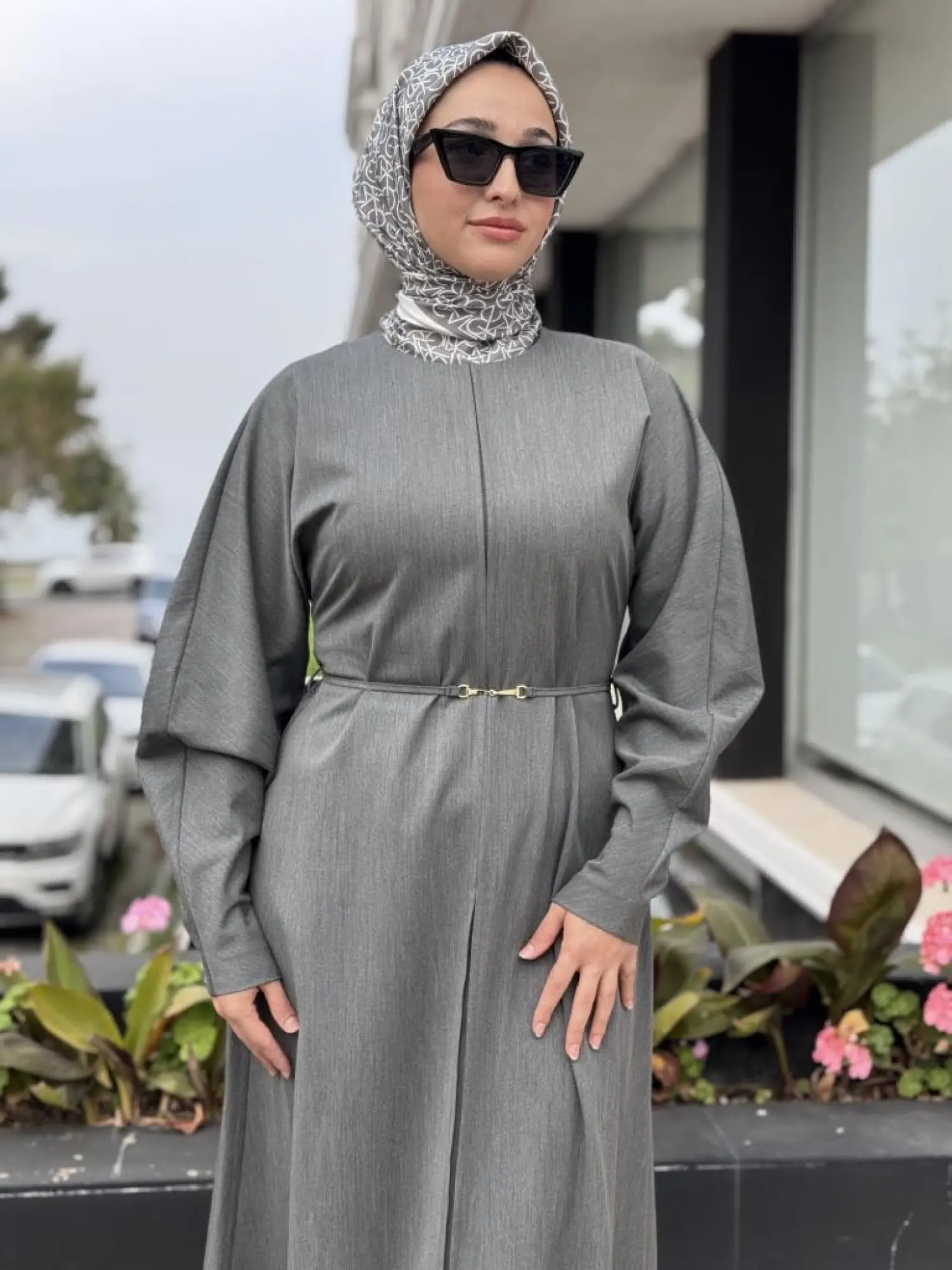 Vuu Önü Flotolu Elbise