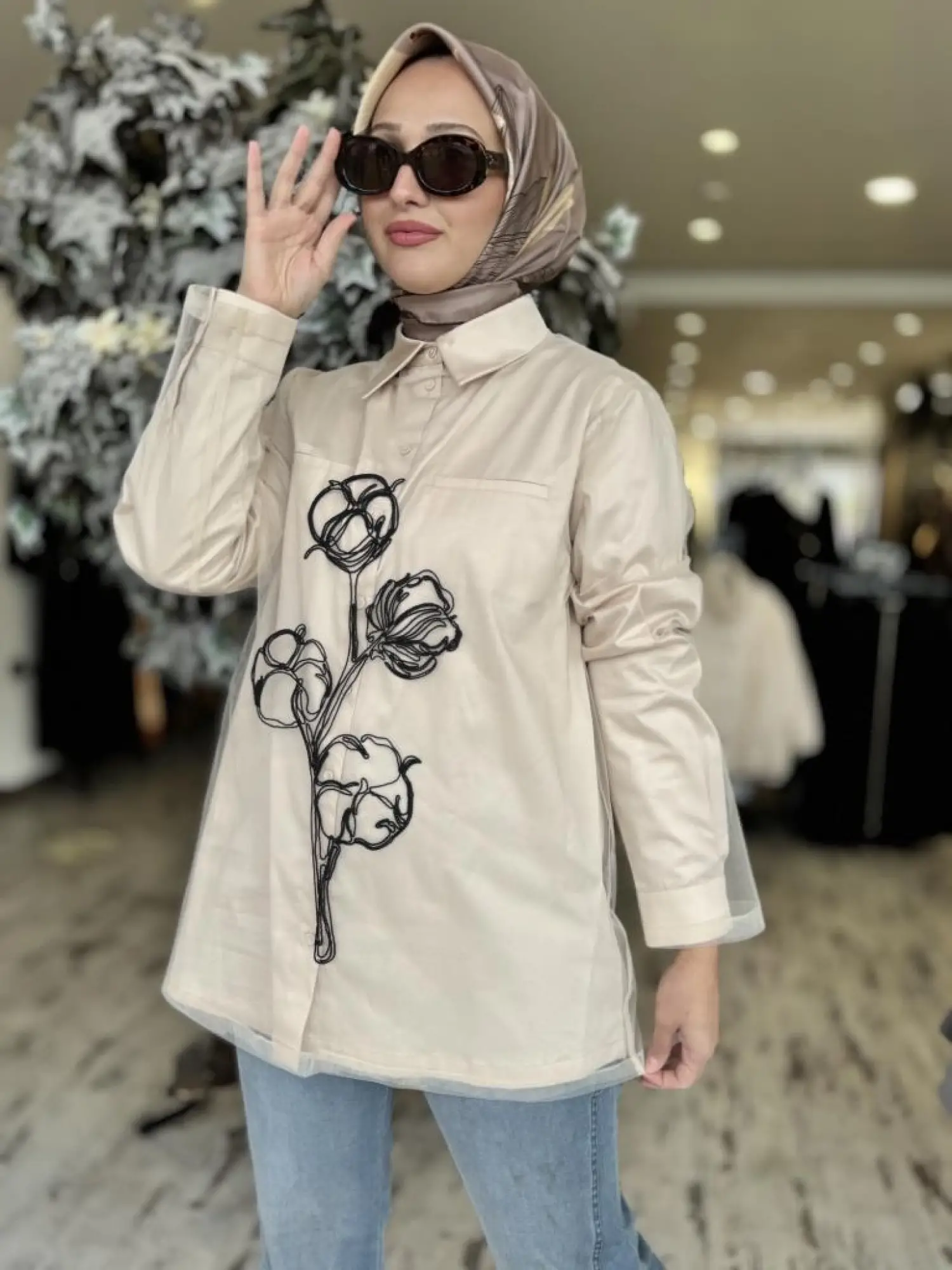 Vuu Tüllü Gömlek (Ayrılabilir) 24FW2B026