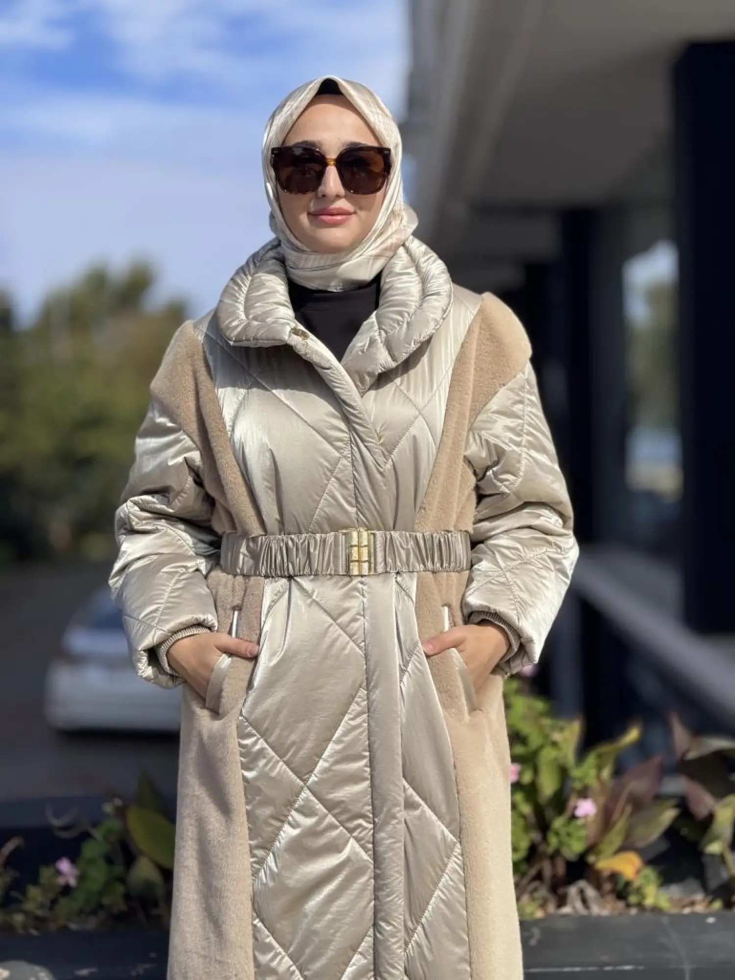 WOM BTQ Çıtçıtlı Kapitone Maxi Mont