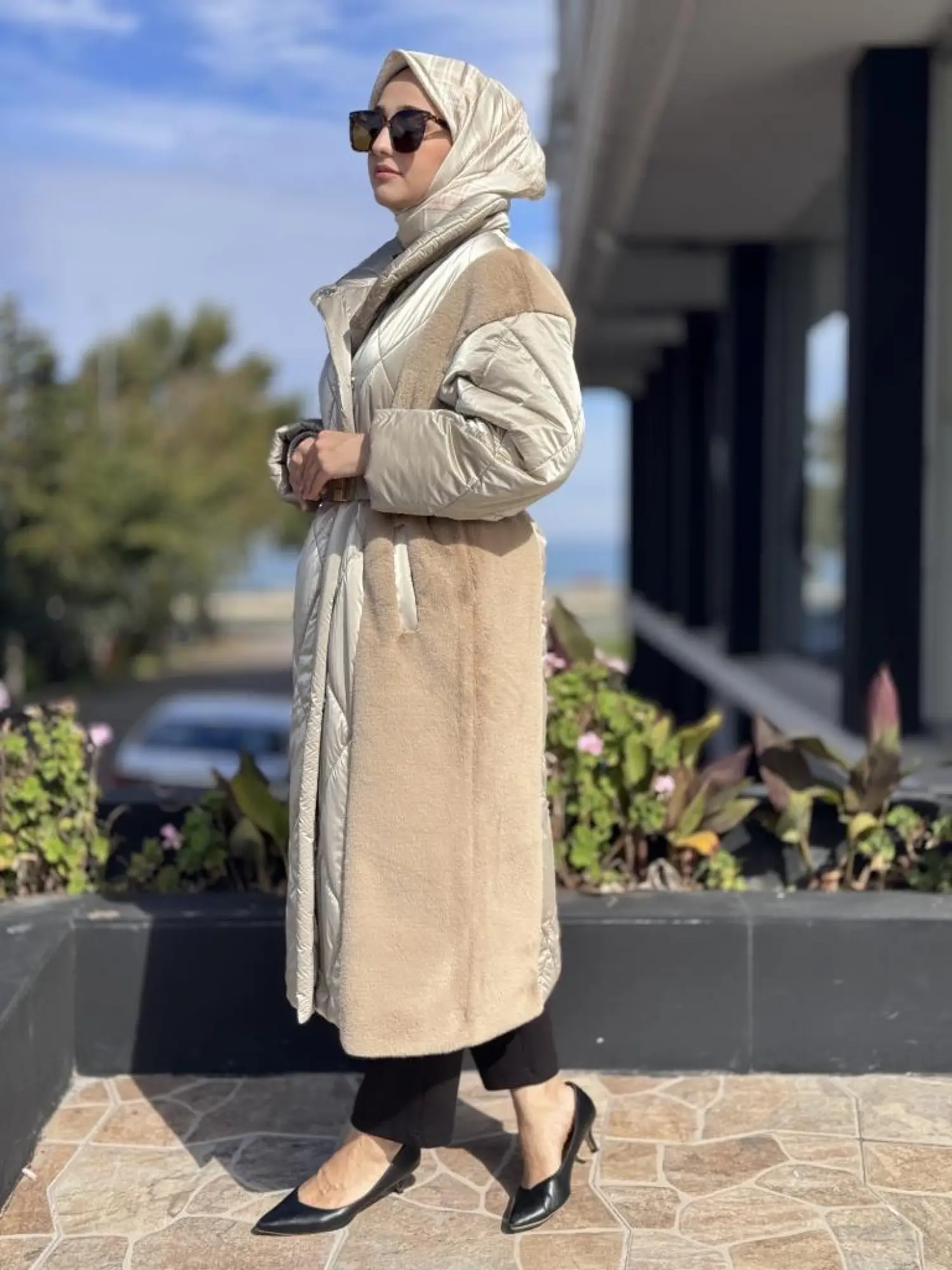 WOM BTQ Çıtçıtlı Kapitone Maxi Mont