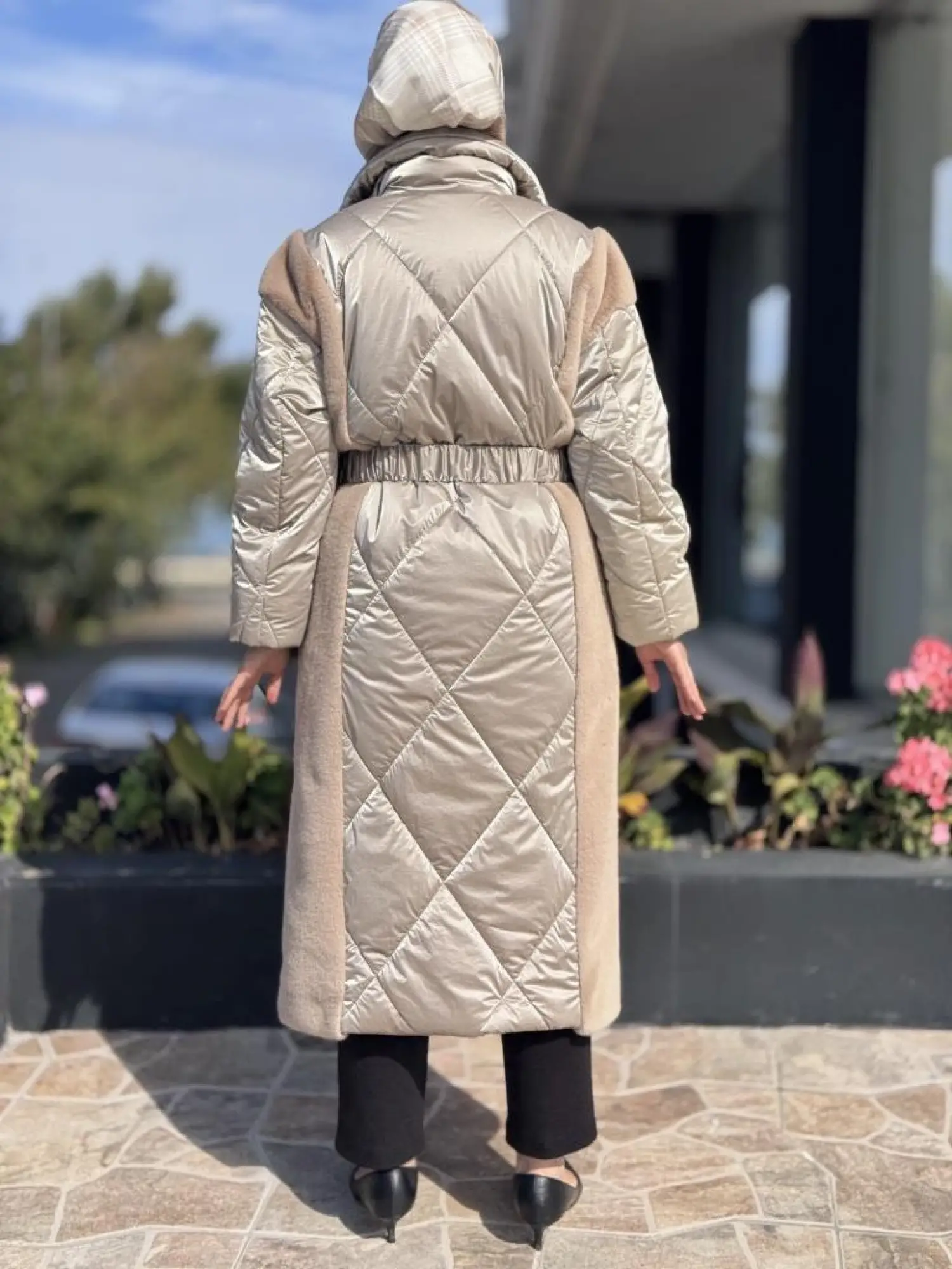 WOM BTQ Çıtçıtlı Kapitone Maxi Mont