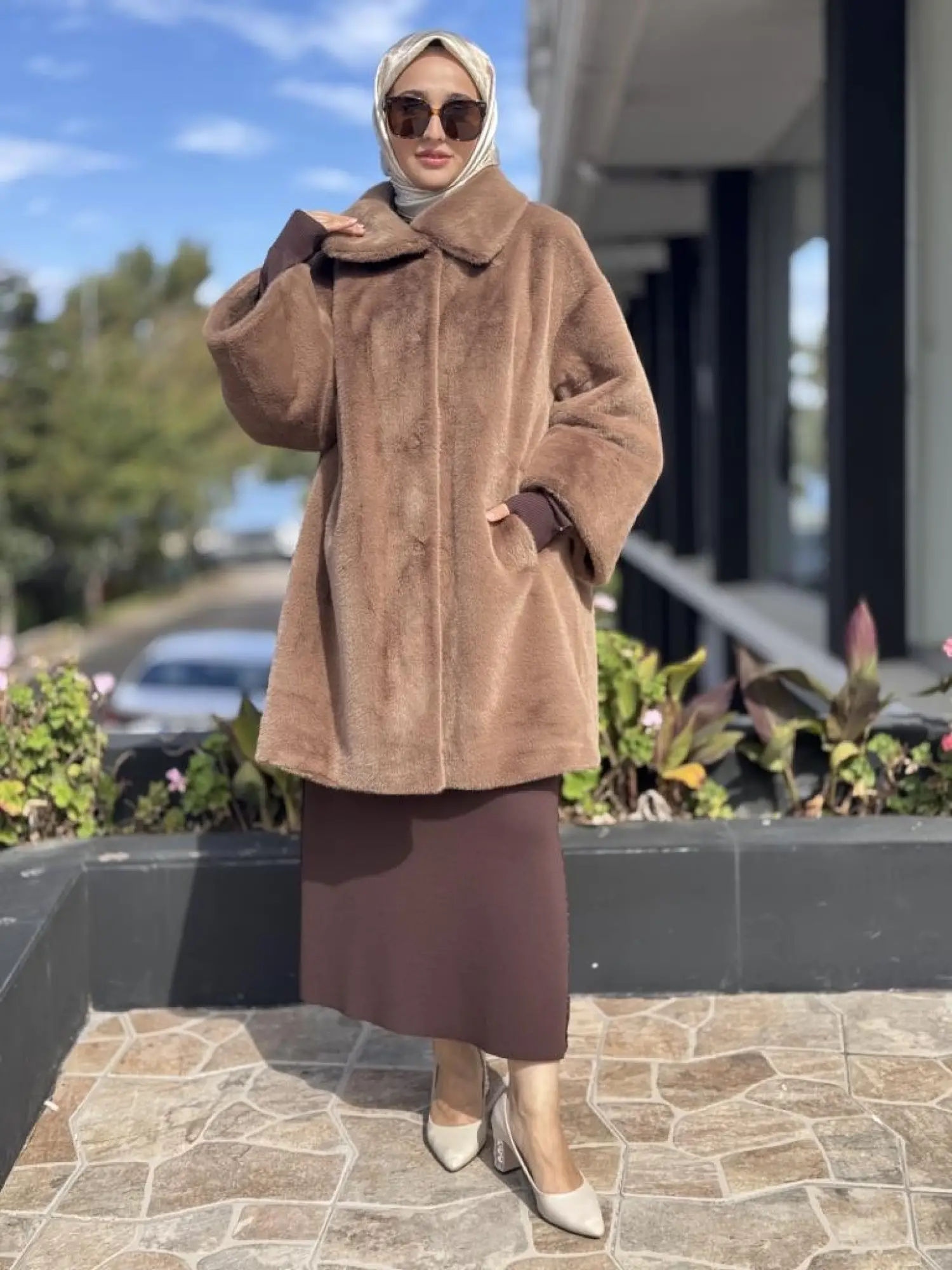 WOM BTQ Çıtçıtlı Kürk Kaban