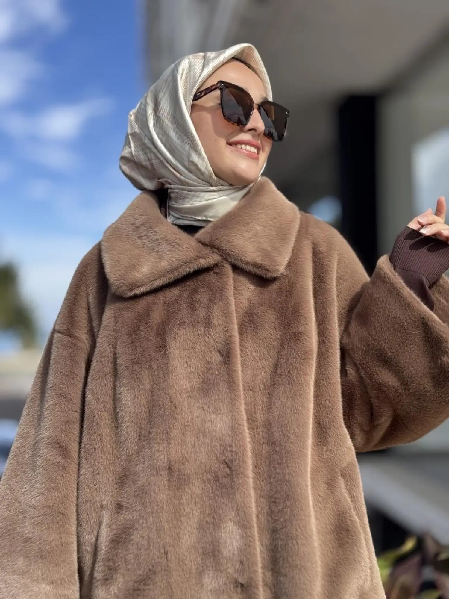 WOM BTQ Çıtçıtlı Kürk Kaban