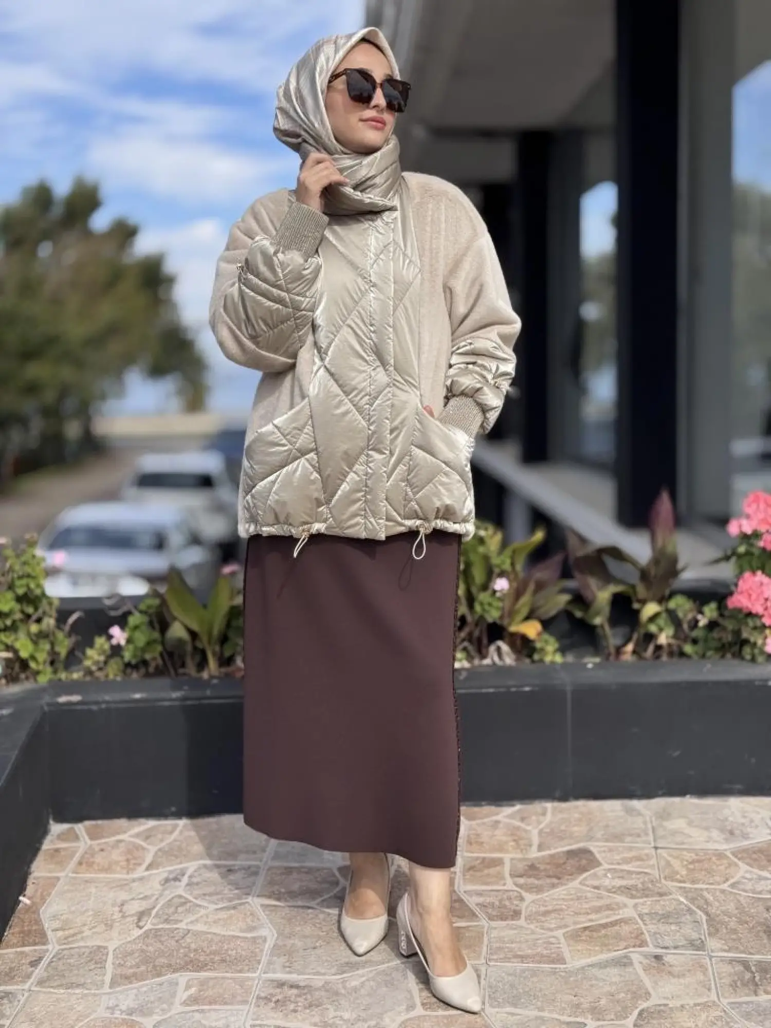 WOM BTQ Kürk Detaylı Önden Cepli Mont