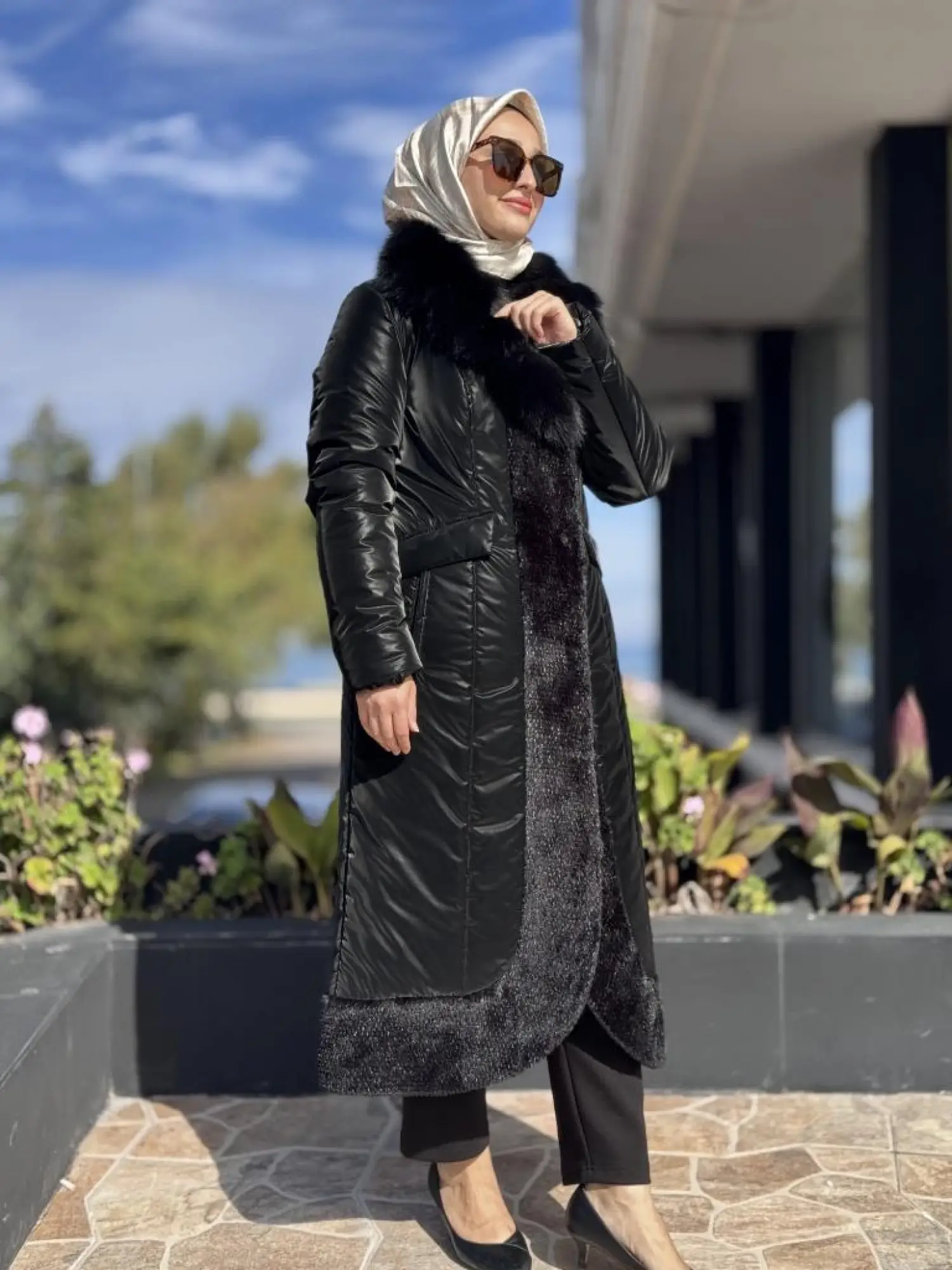 WOM BTQ Kürk Yakalı Mont