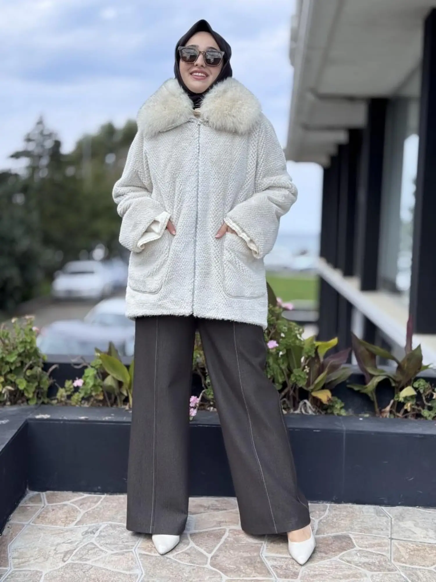 WOM BTQ Petek Dokulu Kürklü Kaban