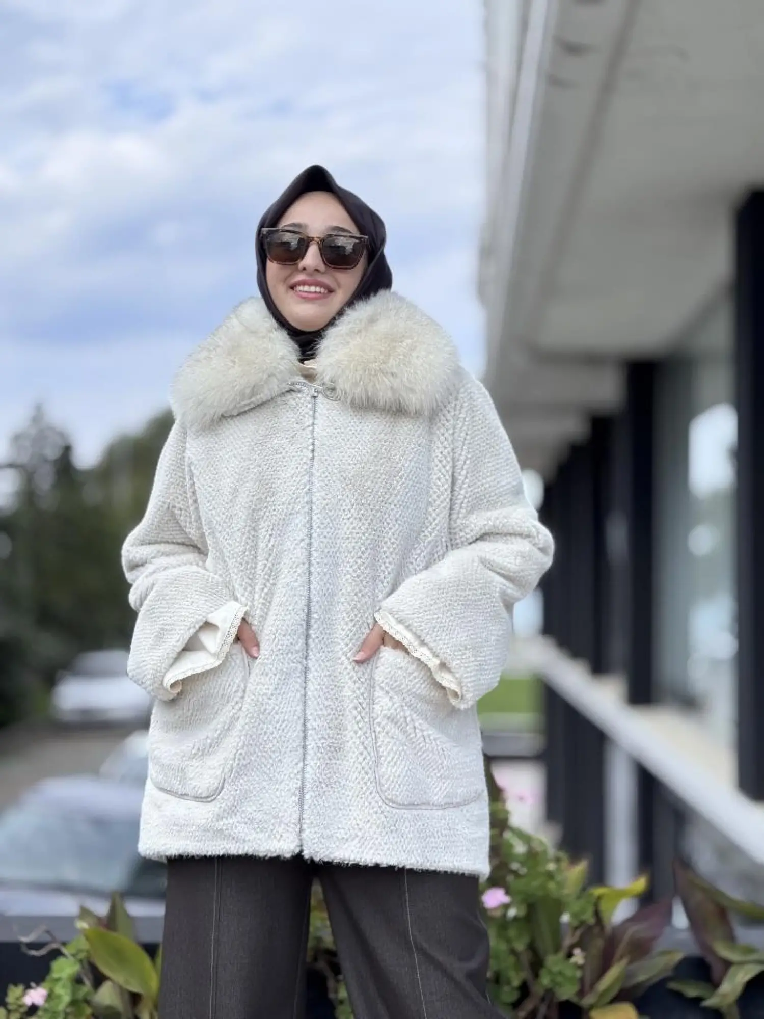 WOM BTQ Petek Dokulu Kürklü Kaban