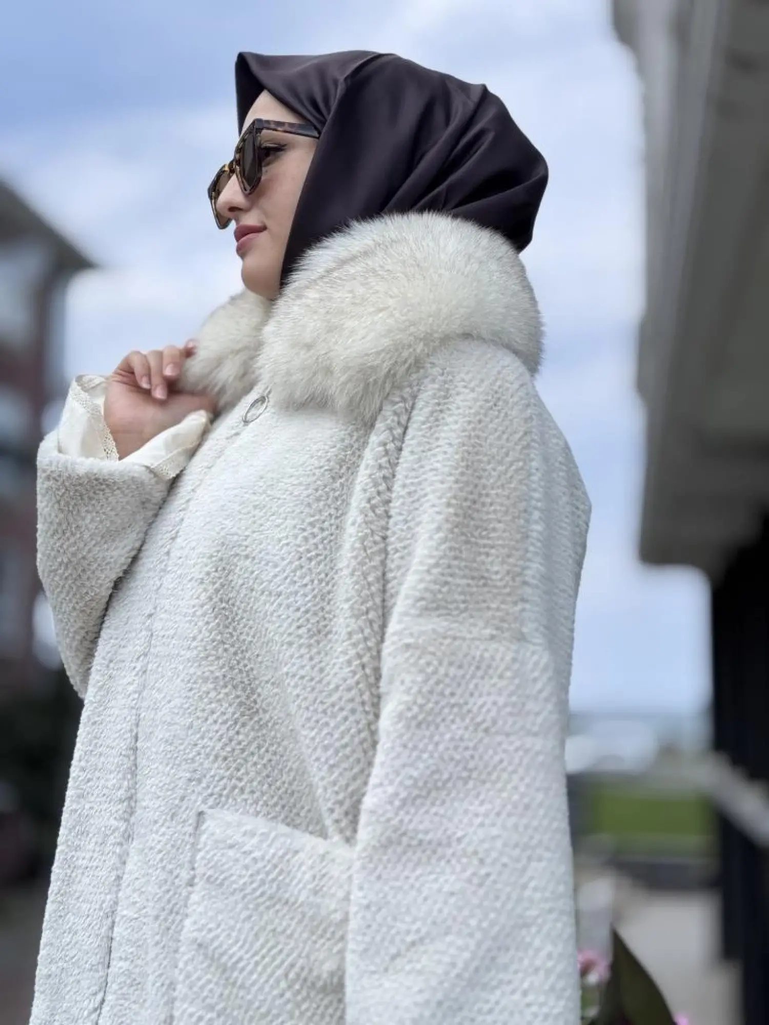 WOM BTQ Petek Dokulu Kürklü Kaban