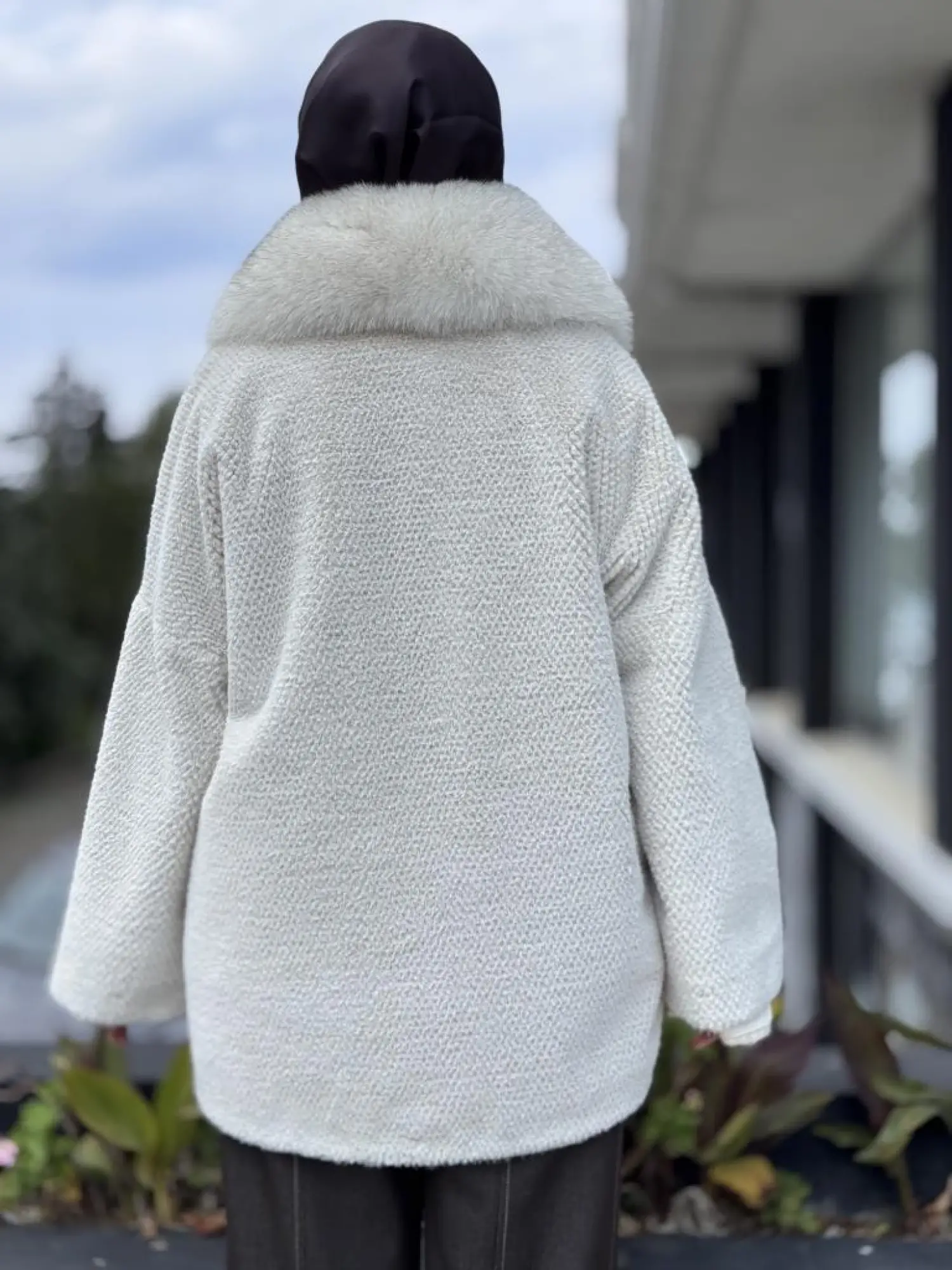 WOM BTQ Petek Dokulu Kürklü Kaban