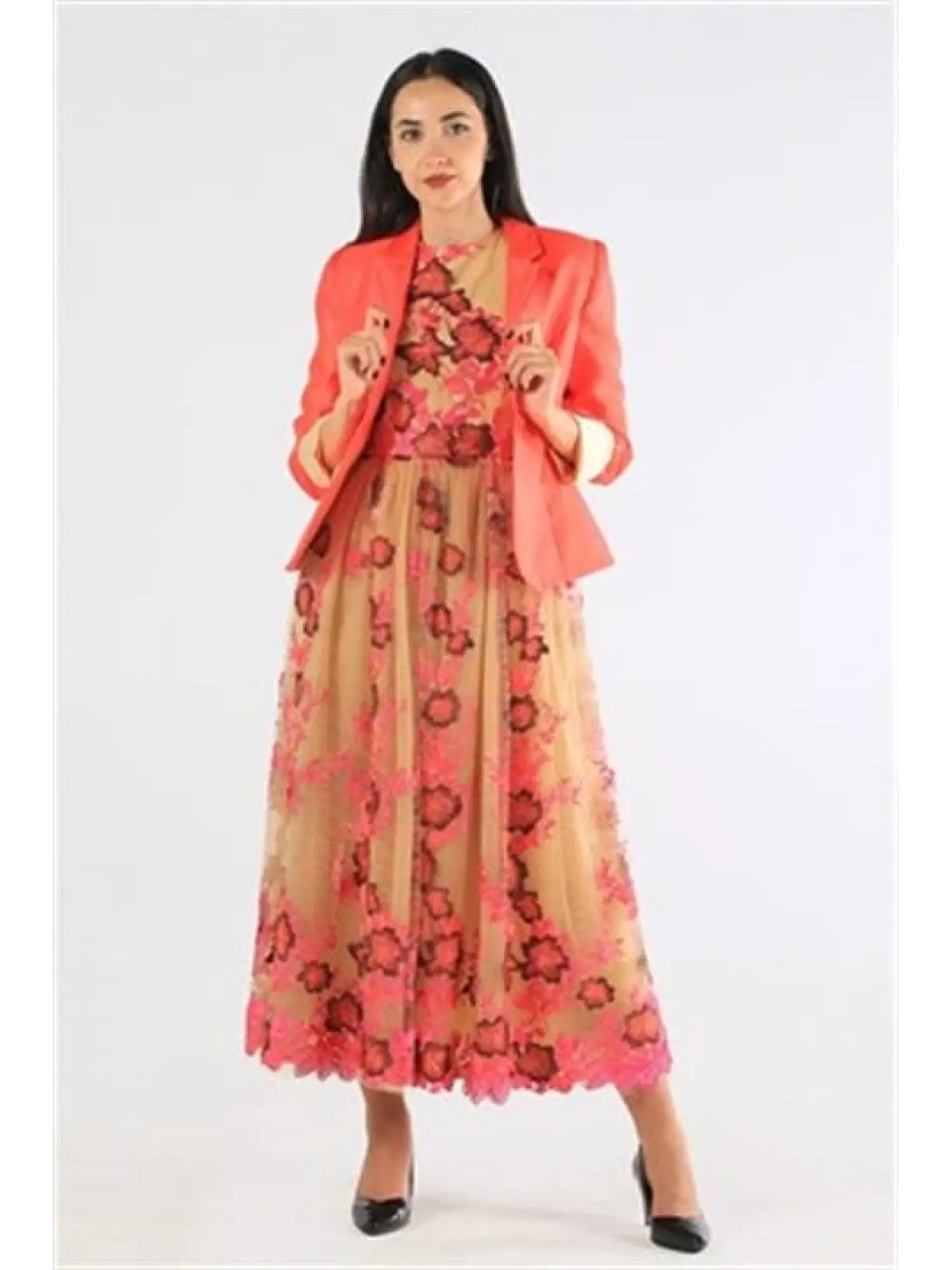 ZEMS NAR ÇİÇEĞİ ABİYE CEKET 2116