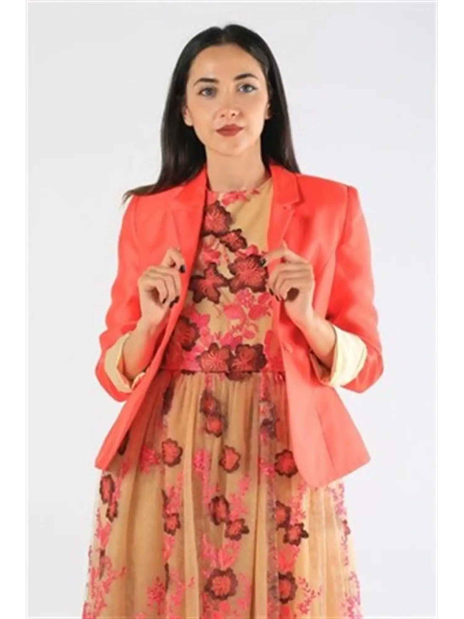 ZEMS NAR ÇİÇEĞİ ABİYE CEKET 2116