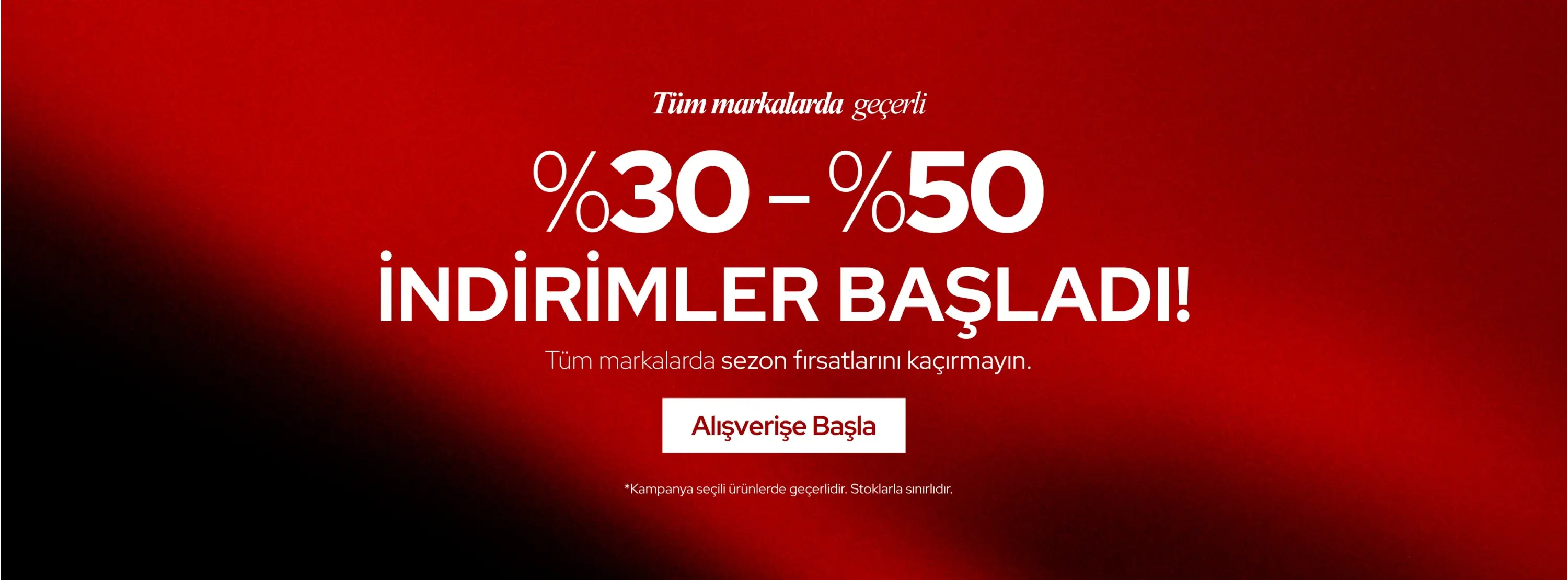 İndirim Başladı